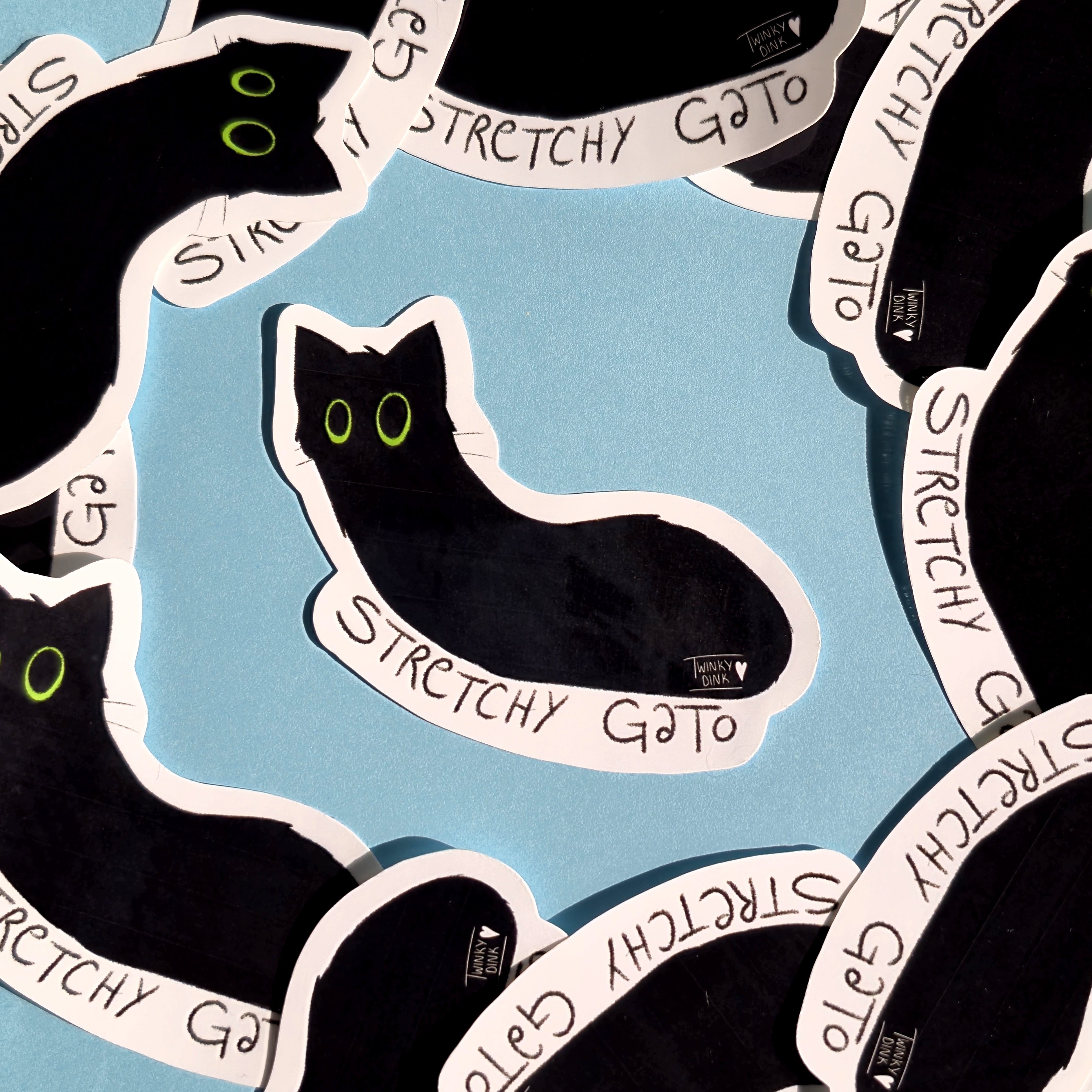 Stretchy Gato Sticker