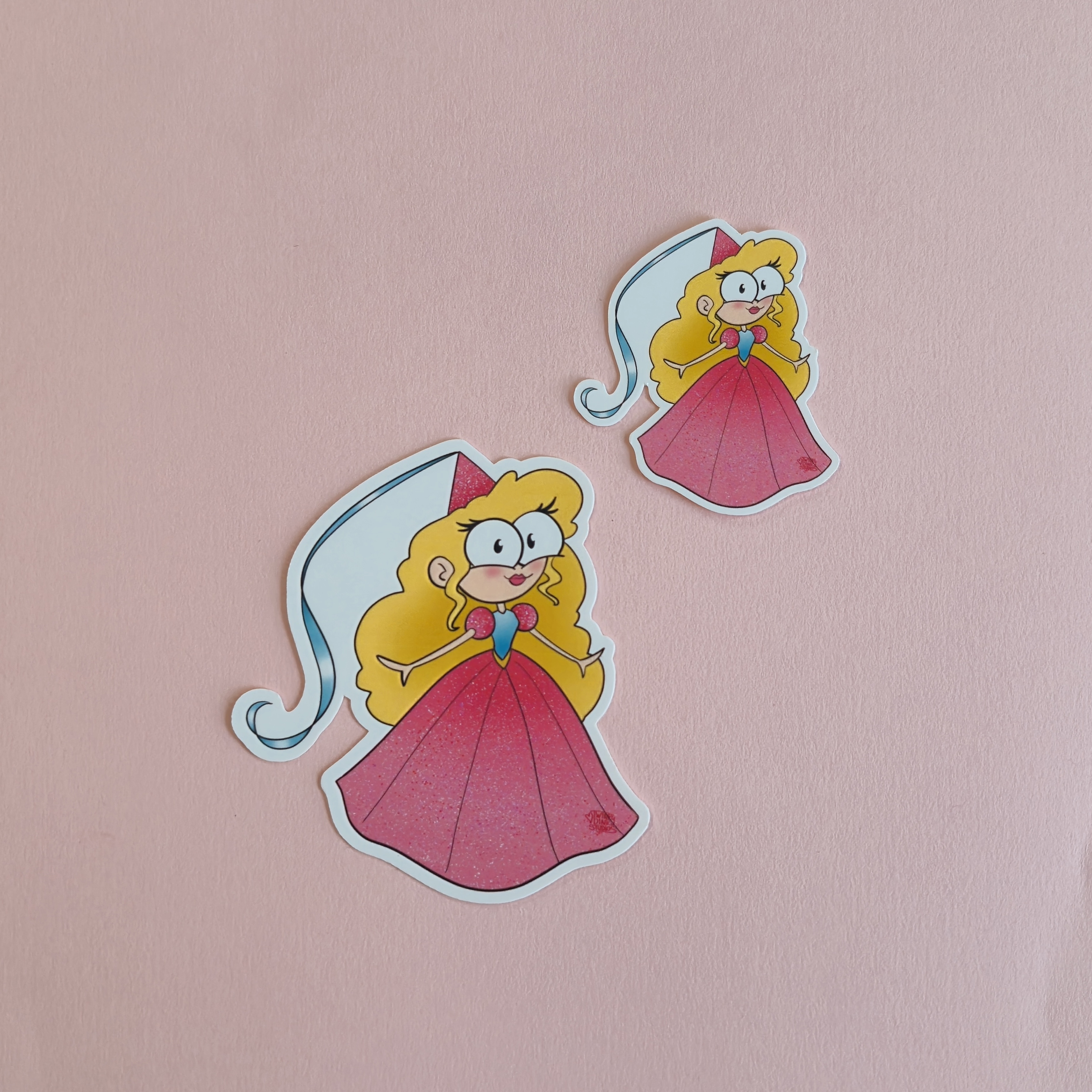 Tina the Pink Princess Birthday Card