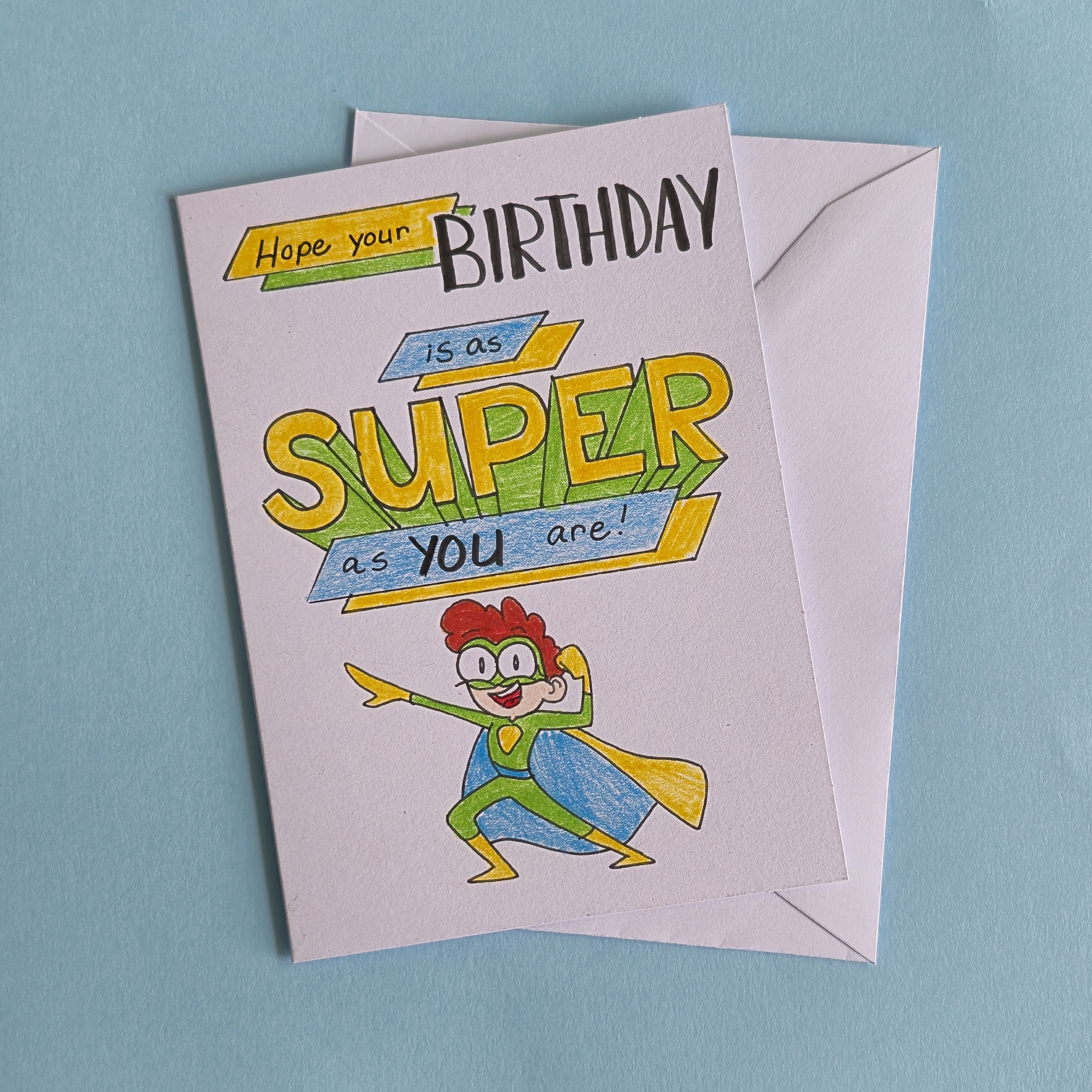Isaac the Superhero Birthday Card