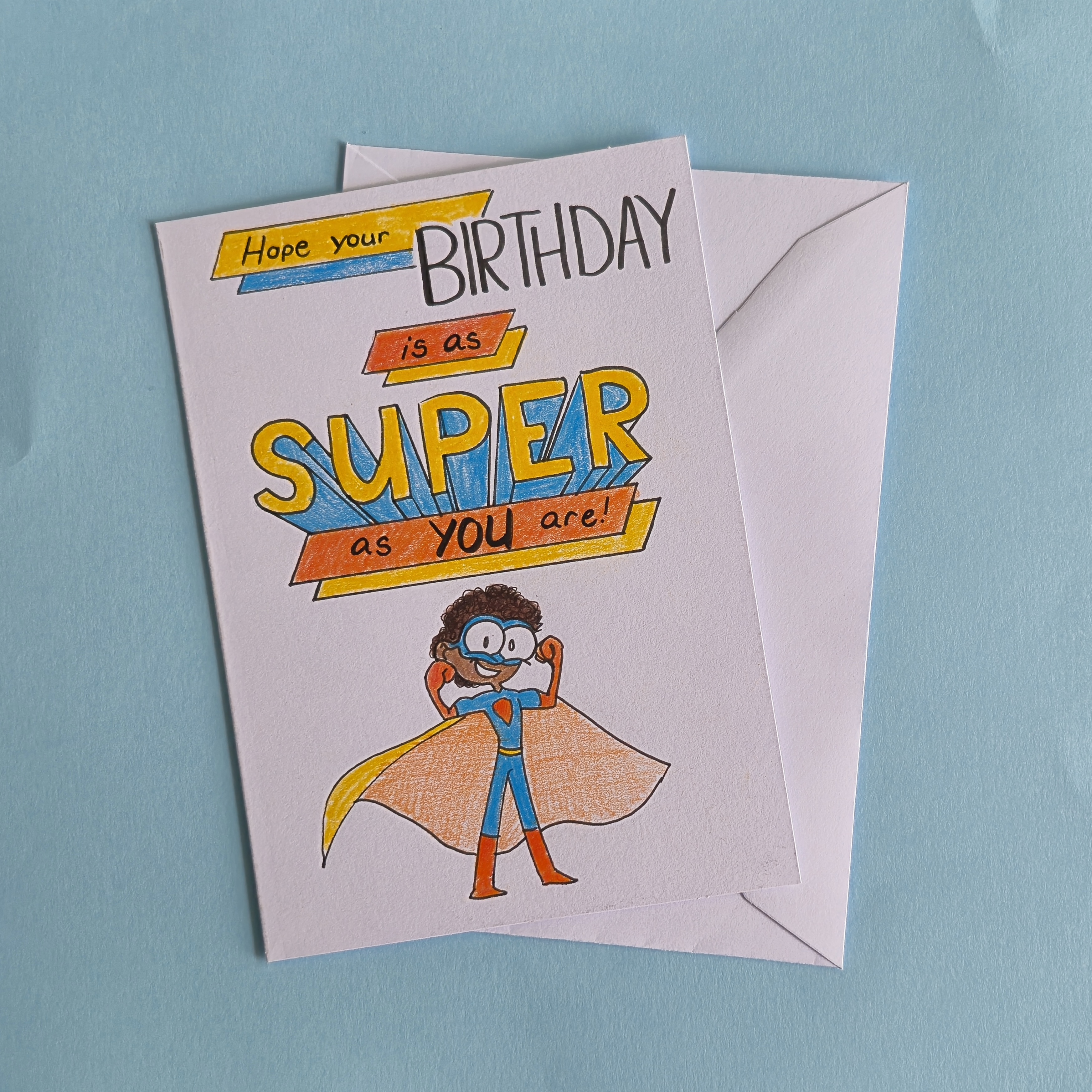 Toby the Superhero Birthday Card