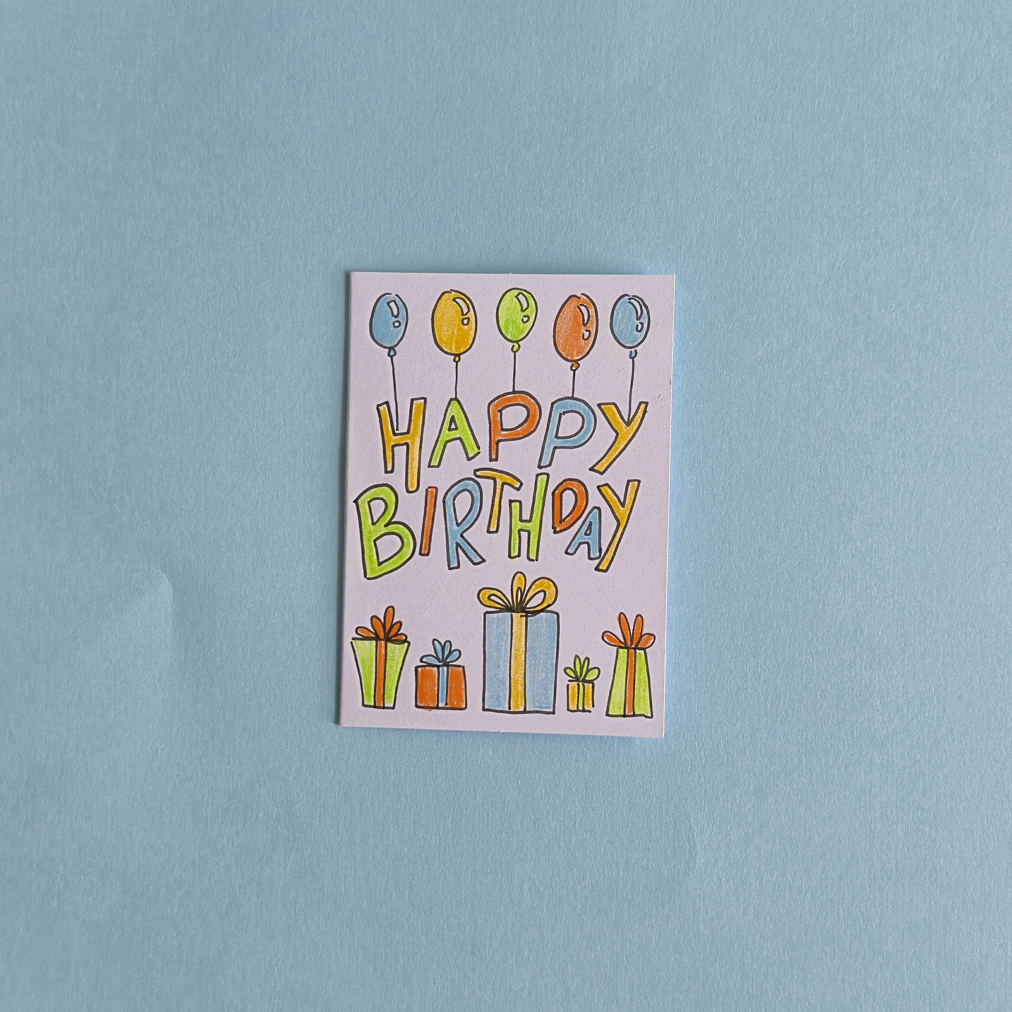 Boyish Mini Birthday Cards 6 Pack