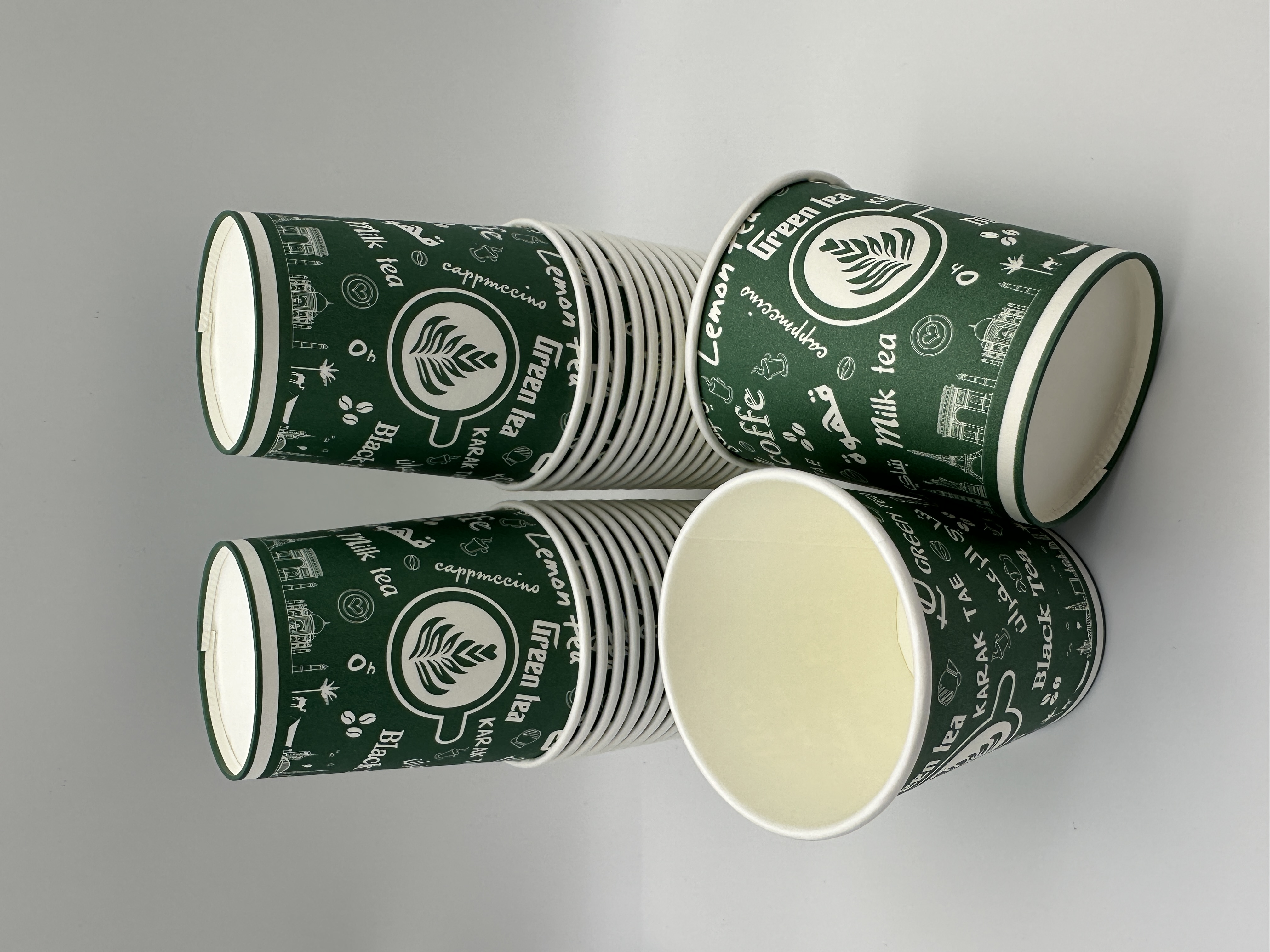 6OZ Green Tea Paper Cups