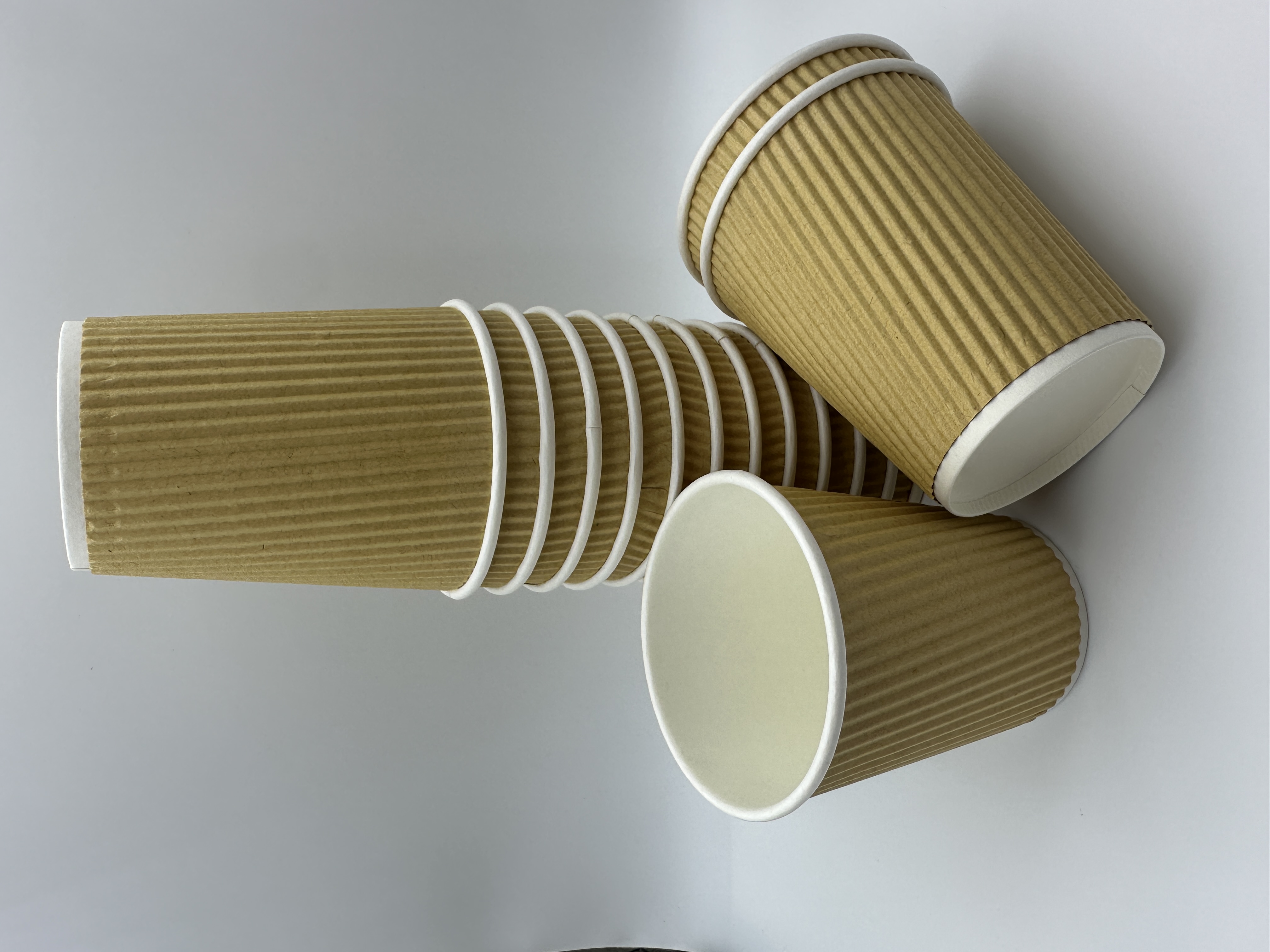 8OZ Disposable Ripple Wall Coffee Cups