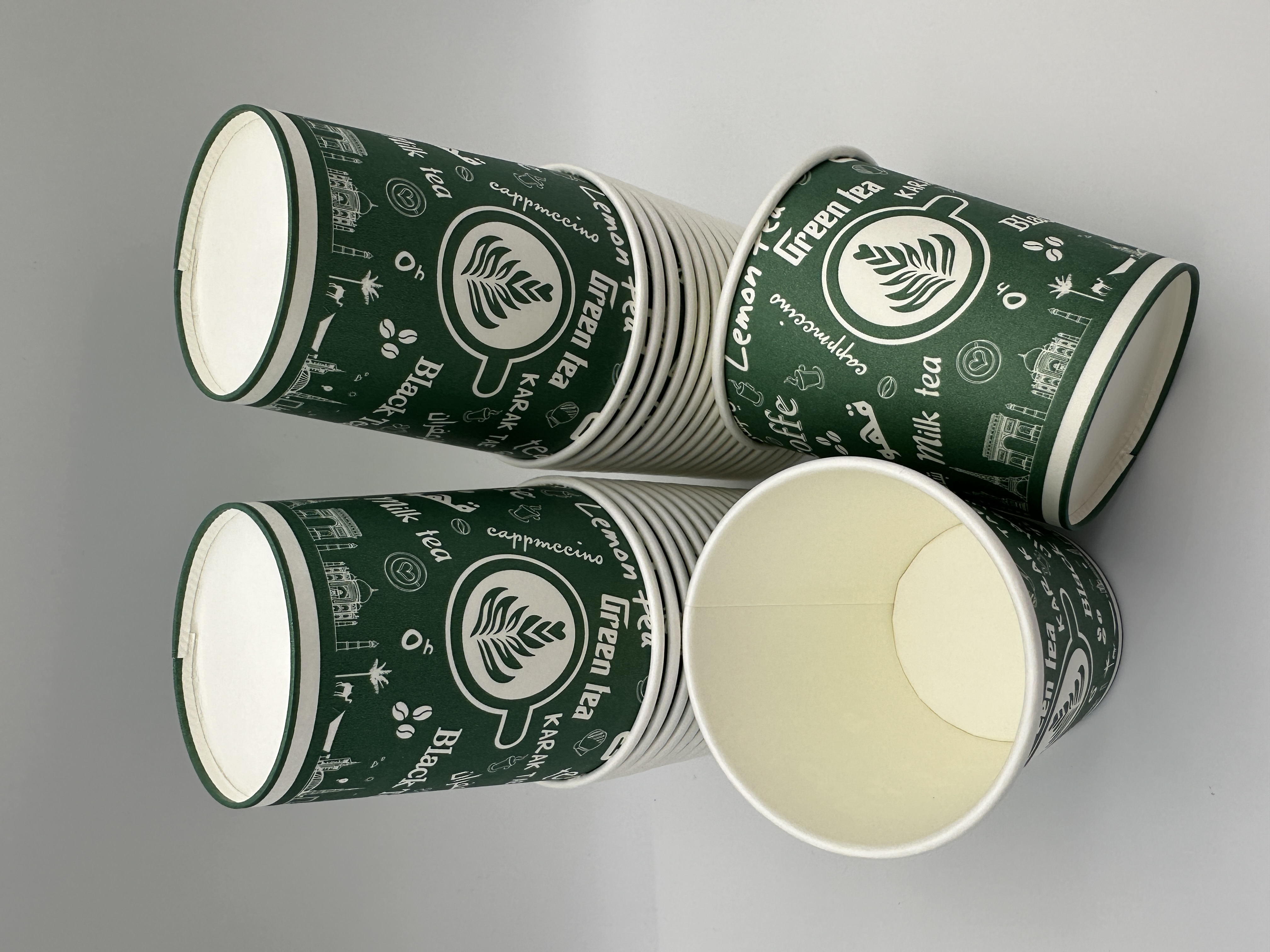 6OZ Green Tea Paper Cups