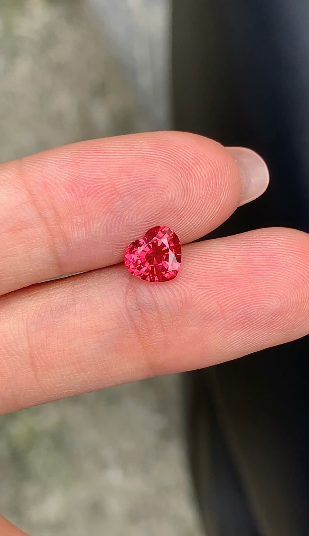 Heart-Shaped Pink Spinel