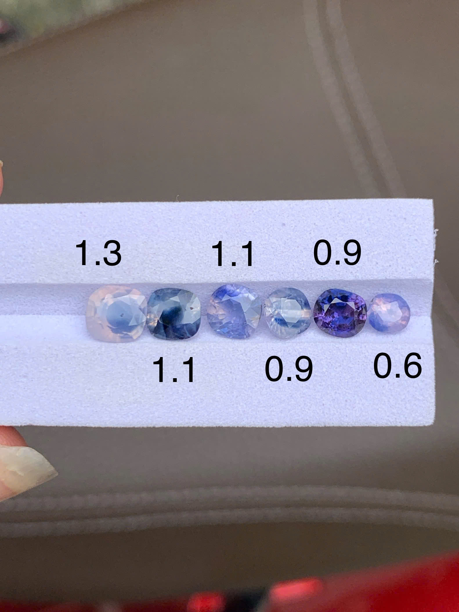 Mixed Koy Fish Sapphire Gemstone Set