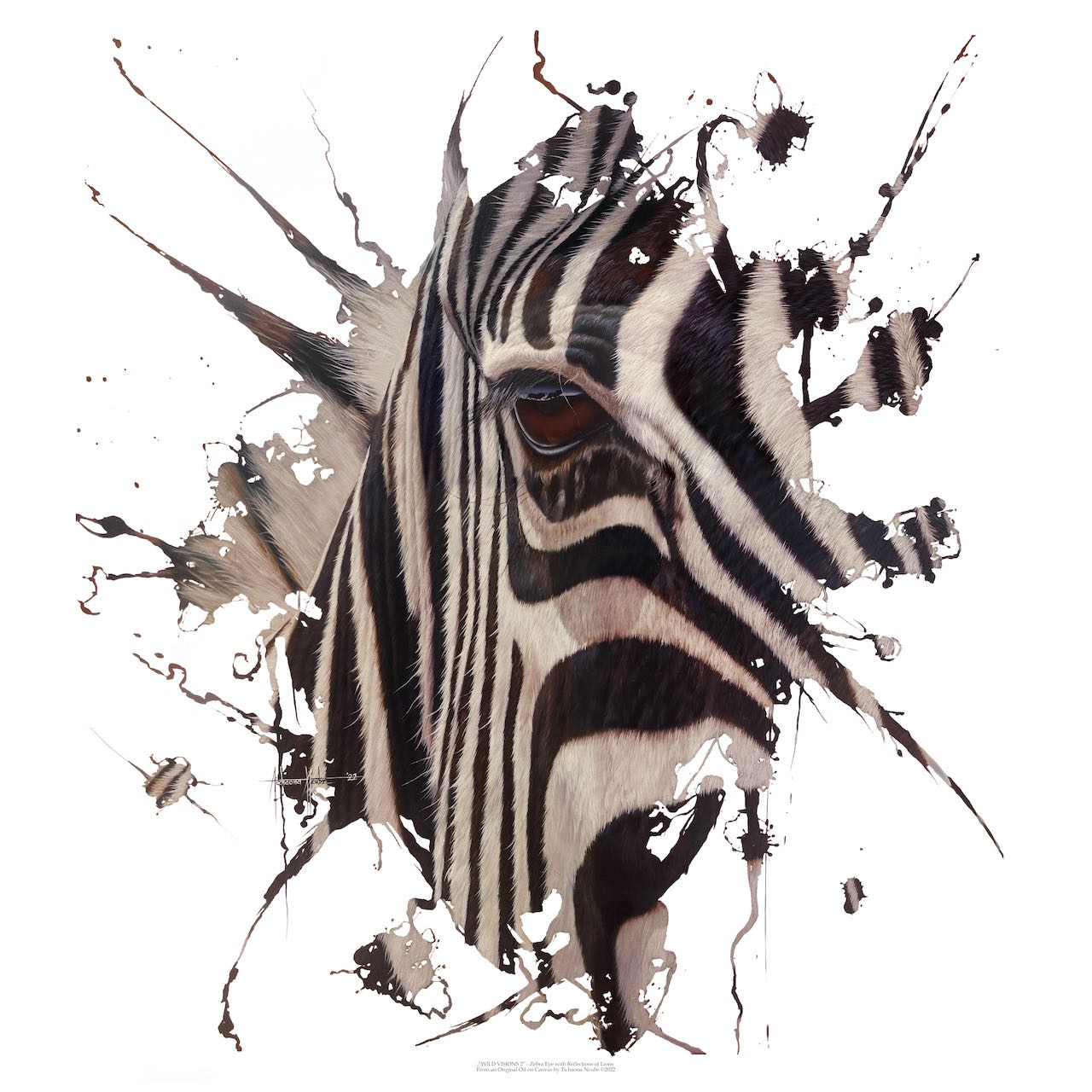 Wild Visions 2 Zebra Art