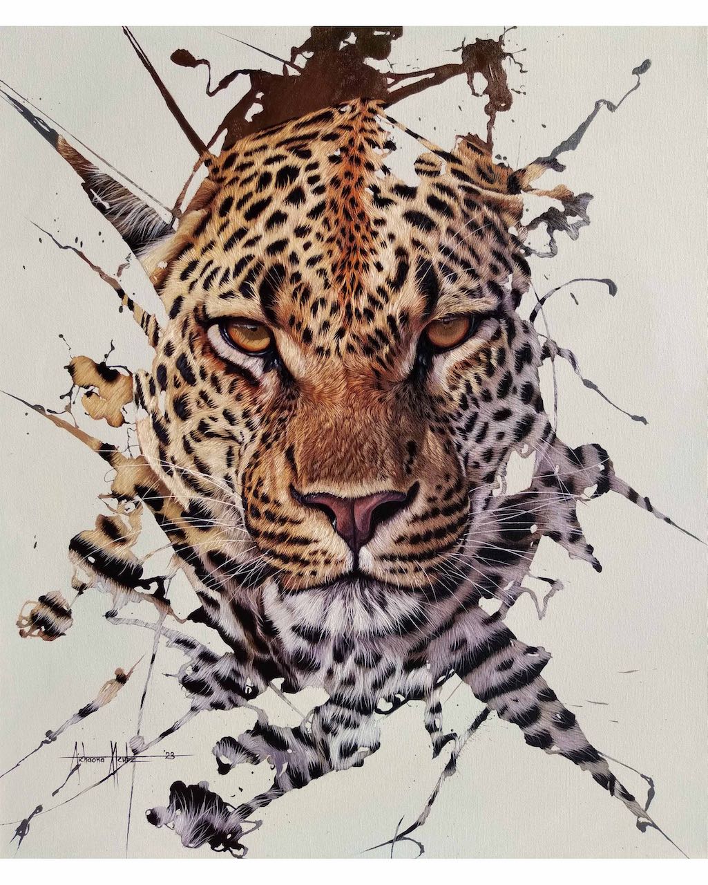 The Observer Leopard Art