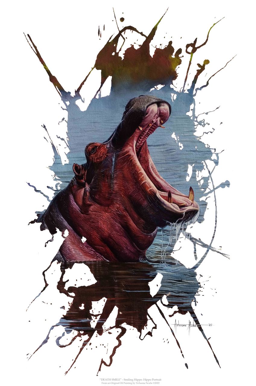 Death Smile Hippo Print