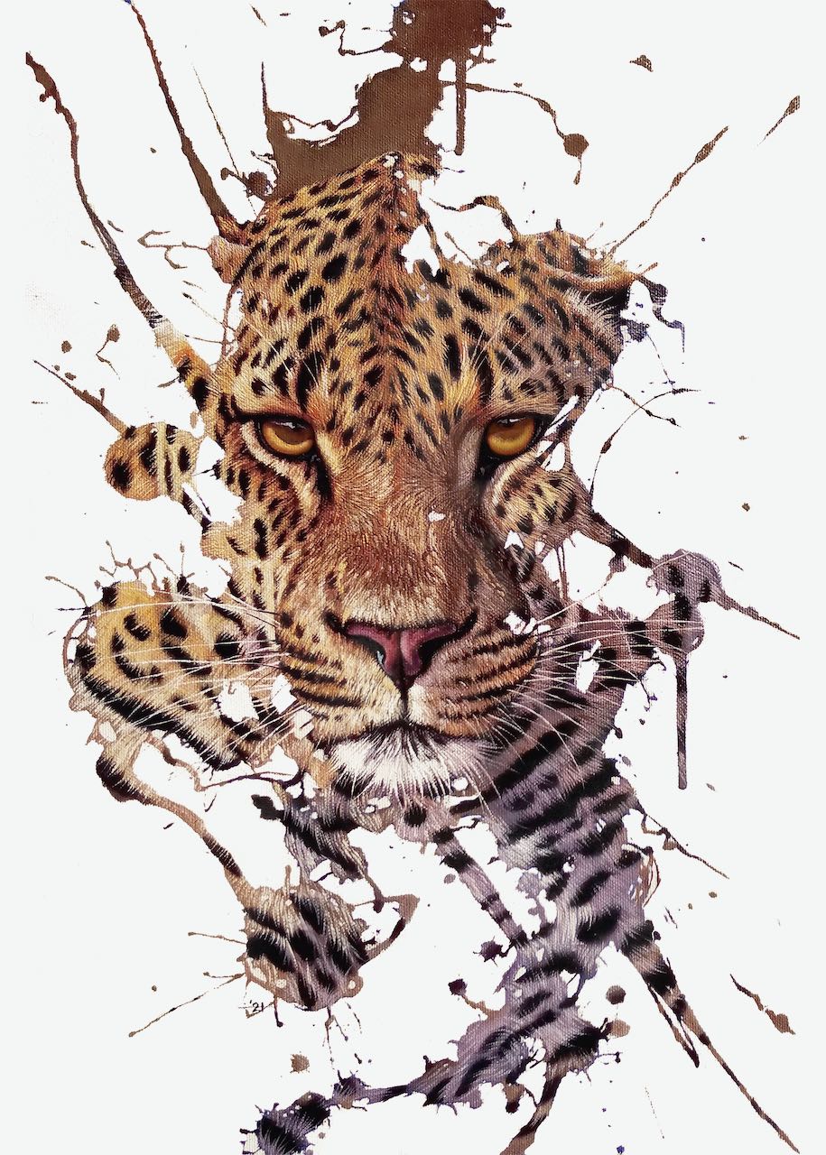 The Observer Leopard Art Print