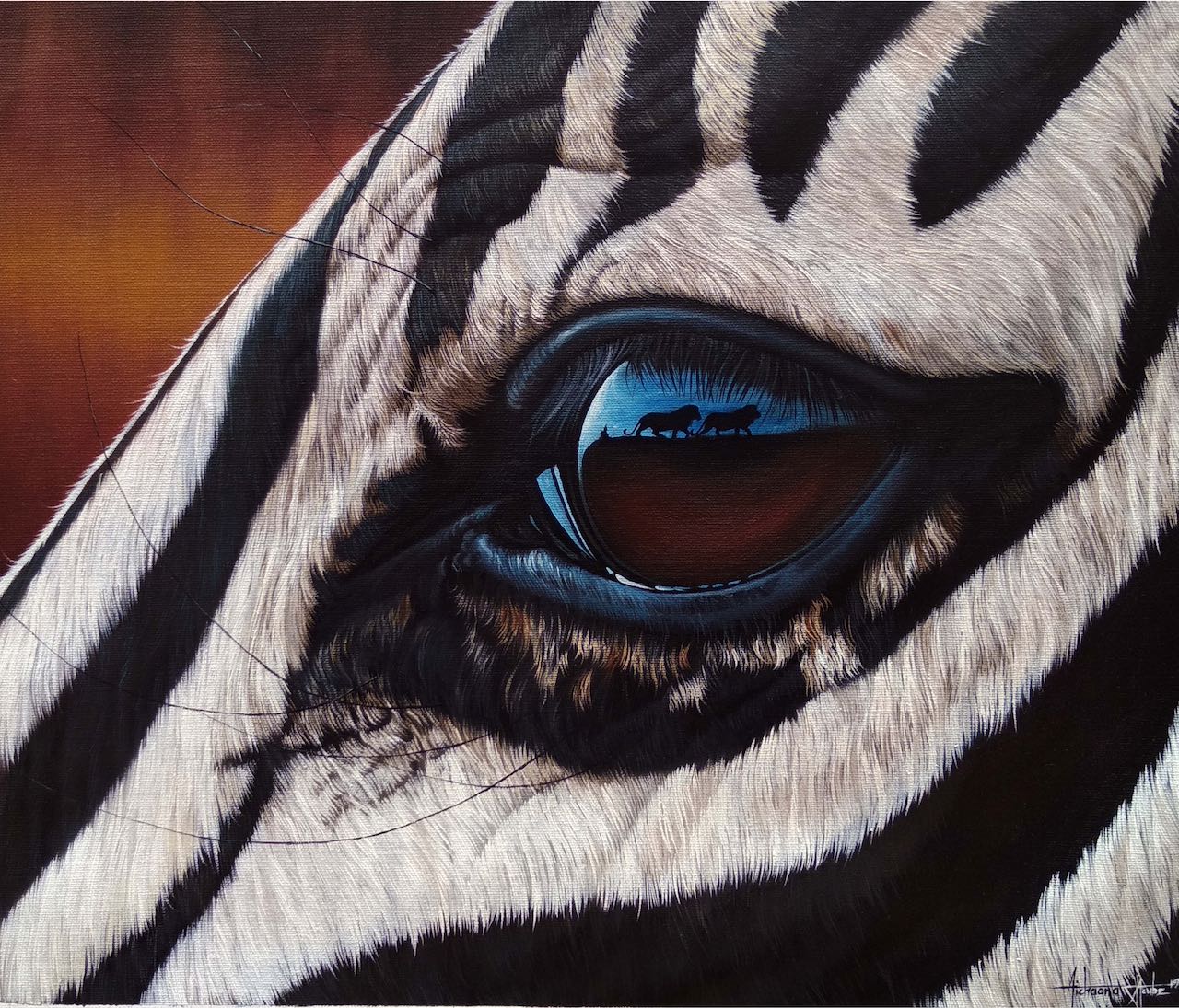 Through the Shadows 1 Zebra Eye