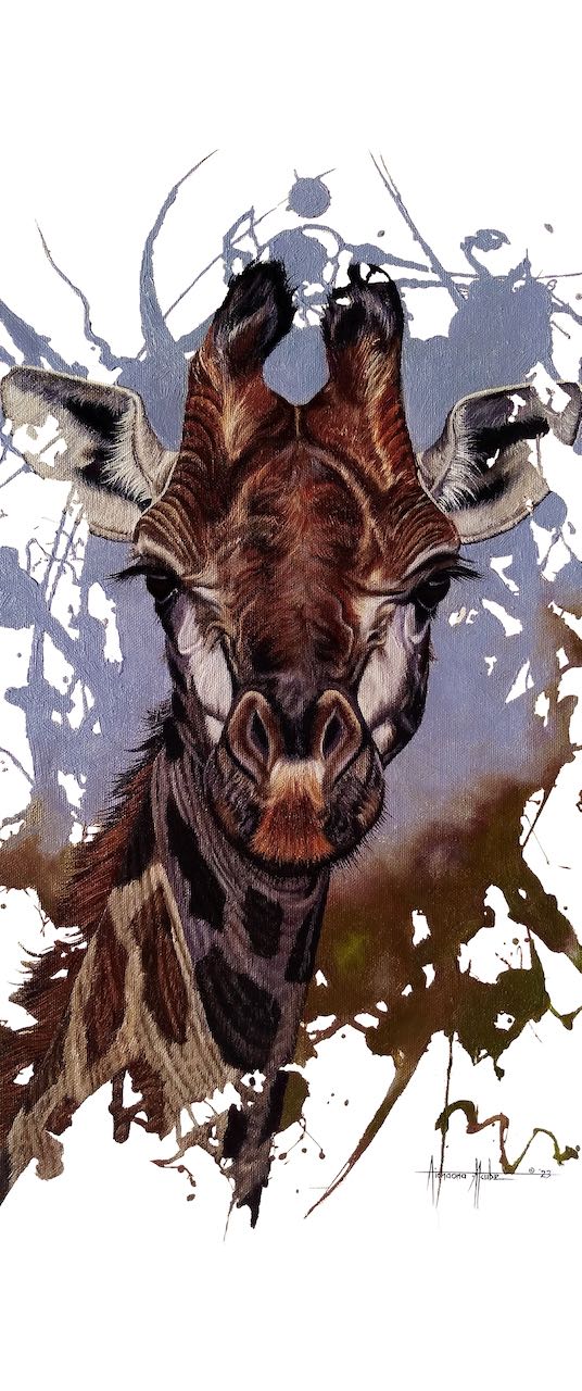  Higher Perspectives Giraffe Art Print