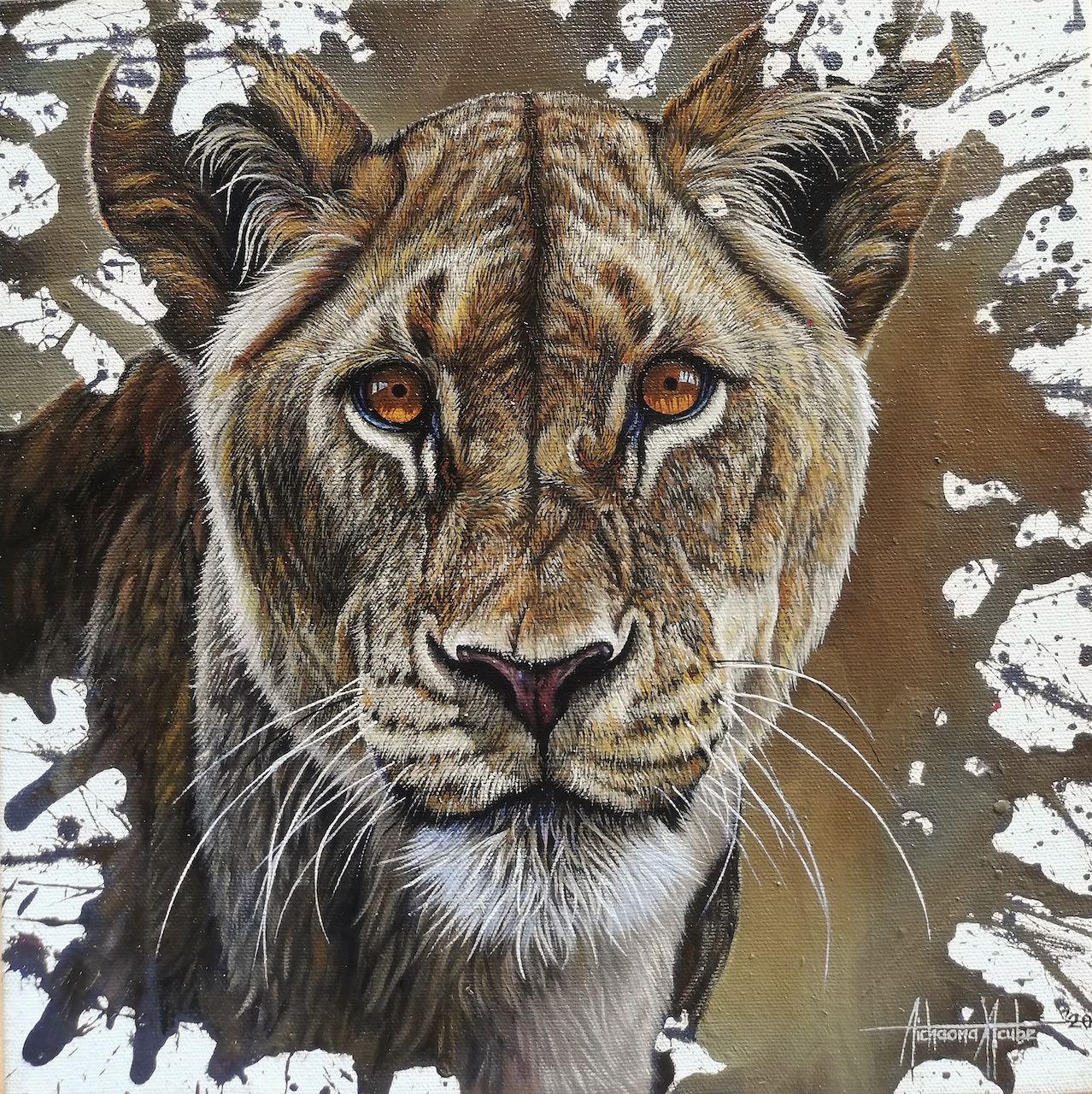 Braveness Lioness Art