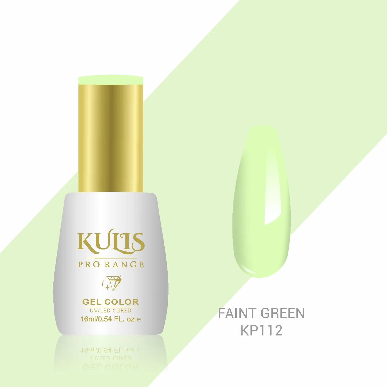 Kulis Pro Range Gel Polish - Faint Green KP112