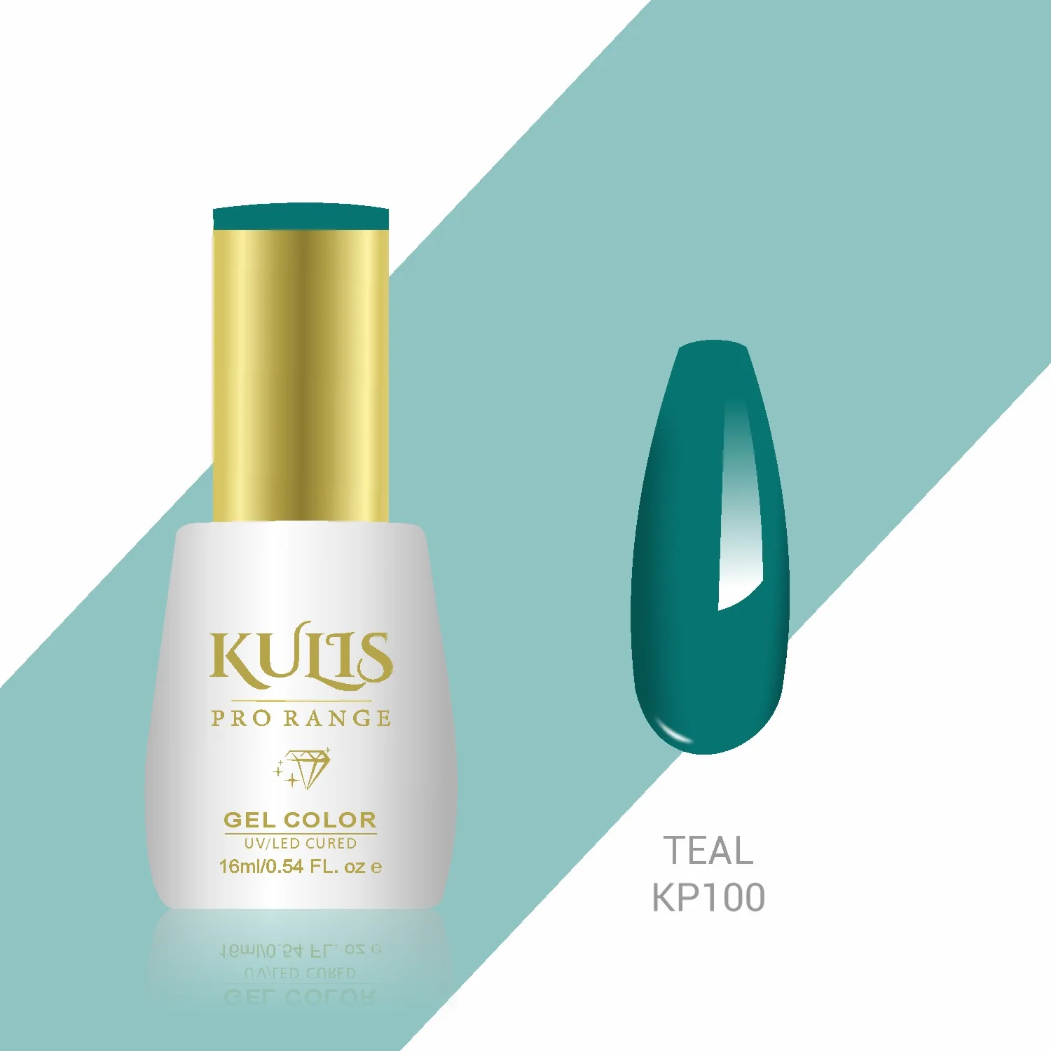 Kulis Pro Range Gel Polish - Teal KP100