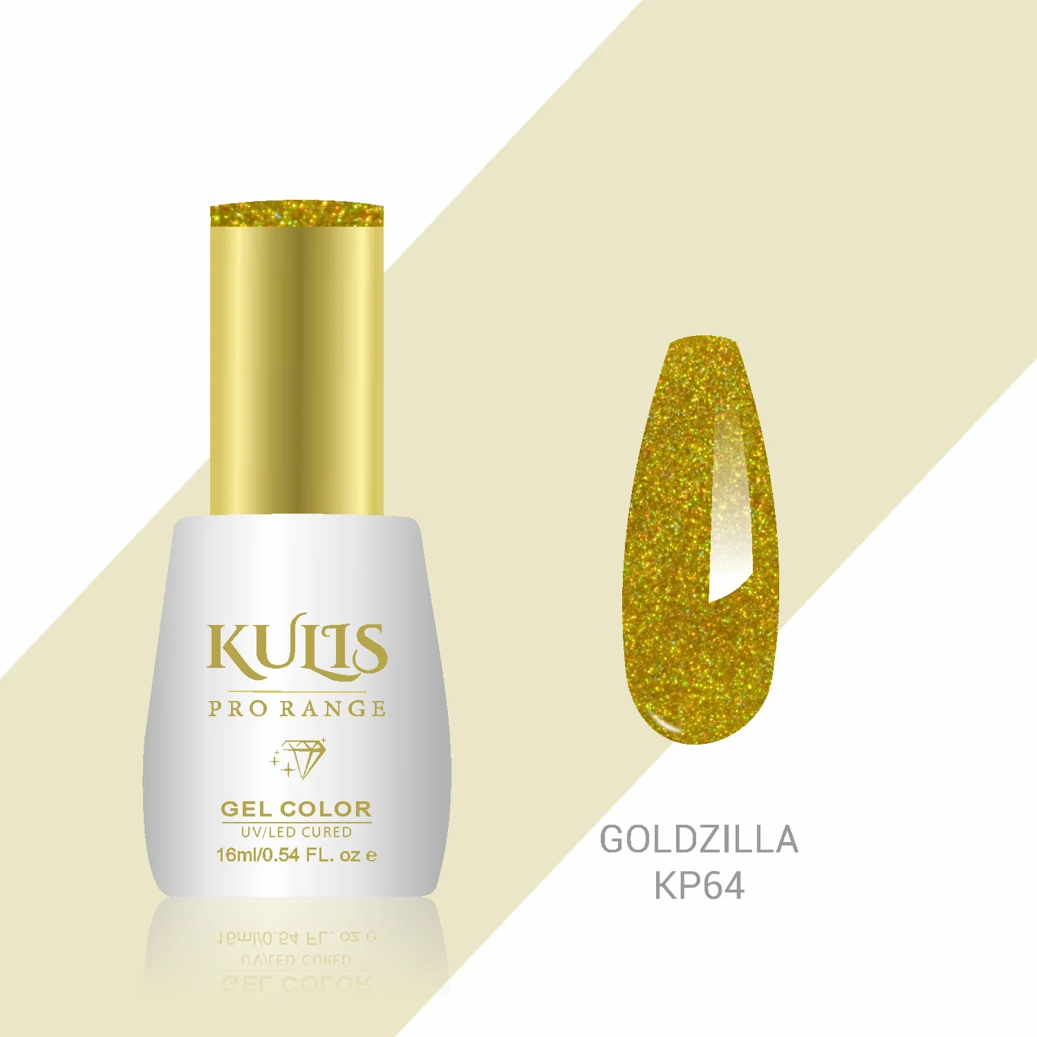 Kulis Pro Range Gel Polish - Goldzilla KP64