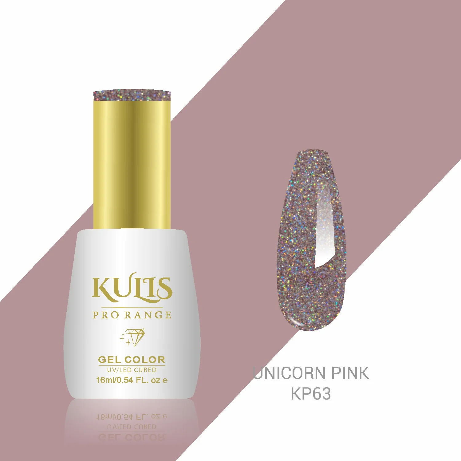 Kulis Pro Range Gel Polish - Unicorn Pink KP63