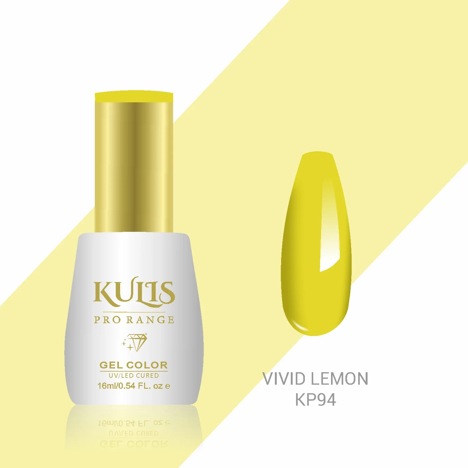 Kulis Pro Range Gel Polish - Vivid Lemon KP94