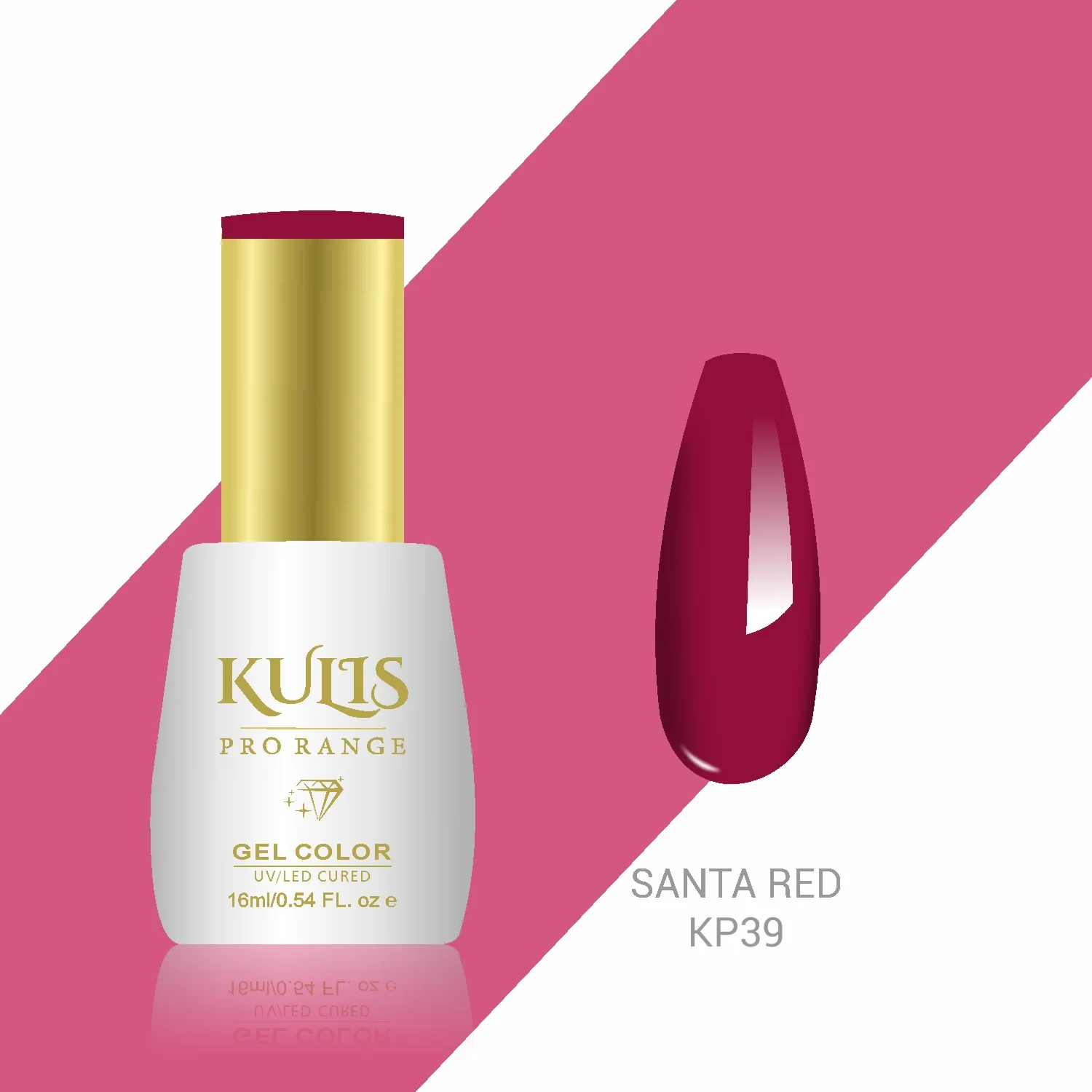 Kulis Pro Range Gel Polish KP39 - Santa Red 