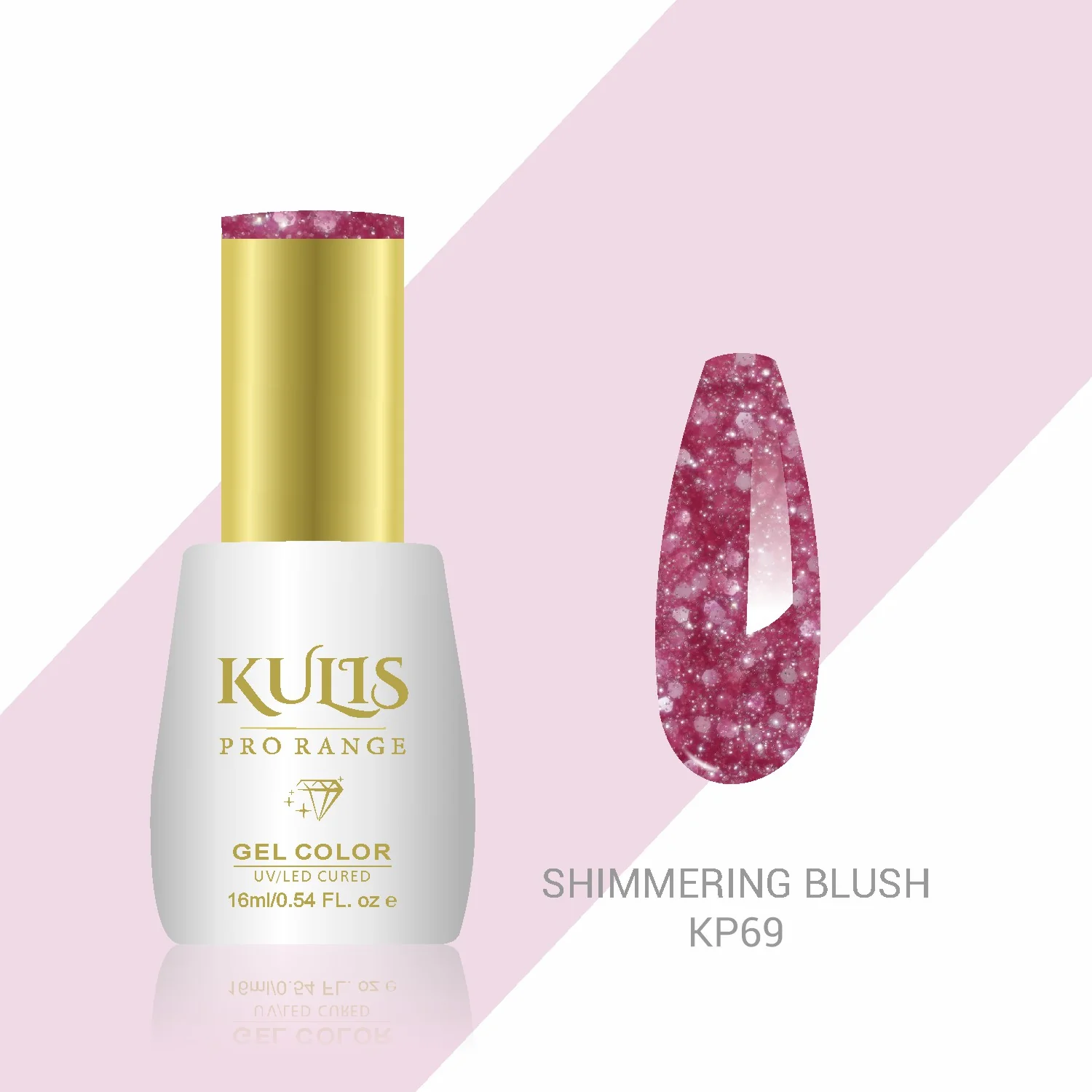Kulis Pro Range Gel Polish - Shimmering Blush KP69