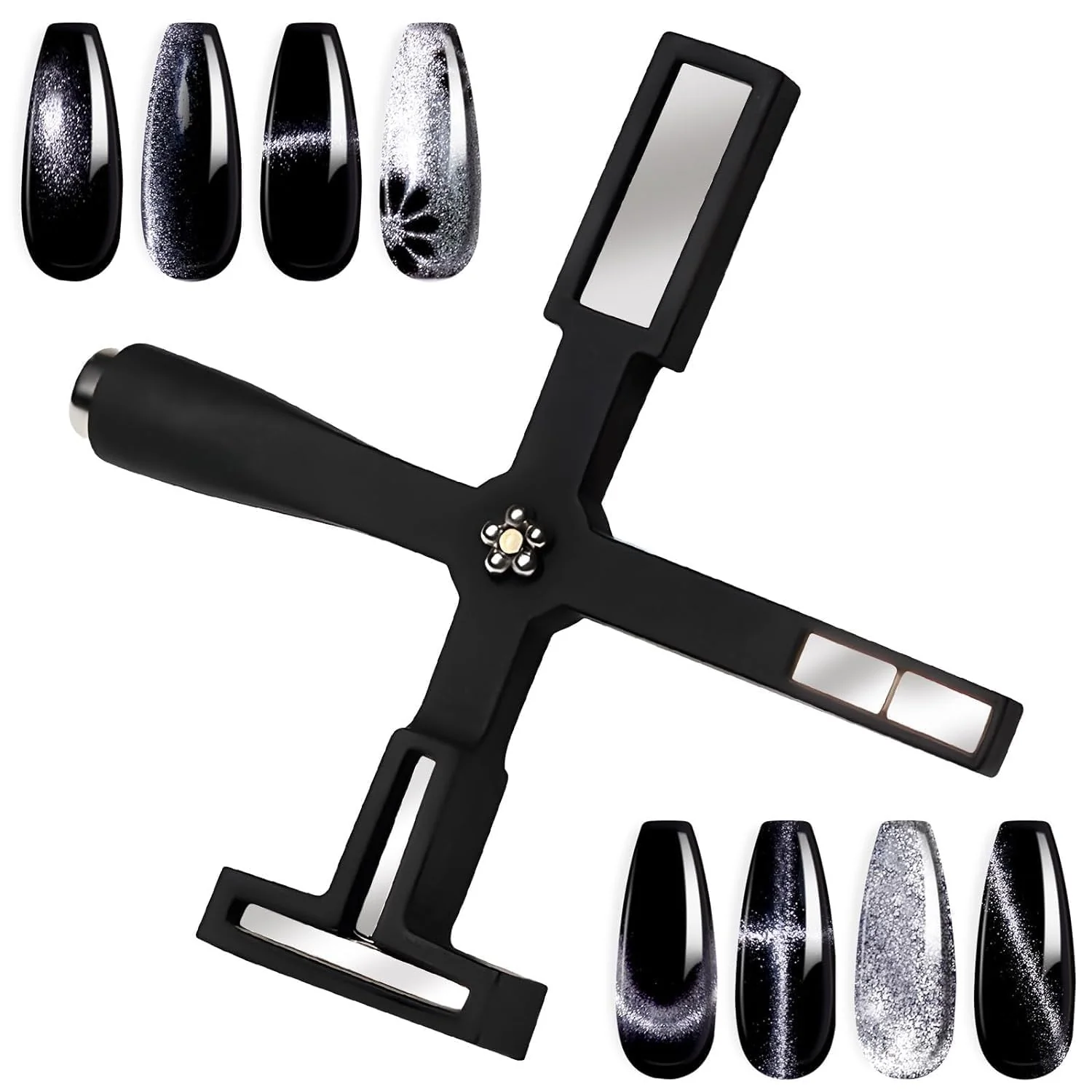 5-in-1 Magnetic Nail Tool Cat Eye Nail Magnet Wand Set for Gel Polish Effects