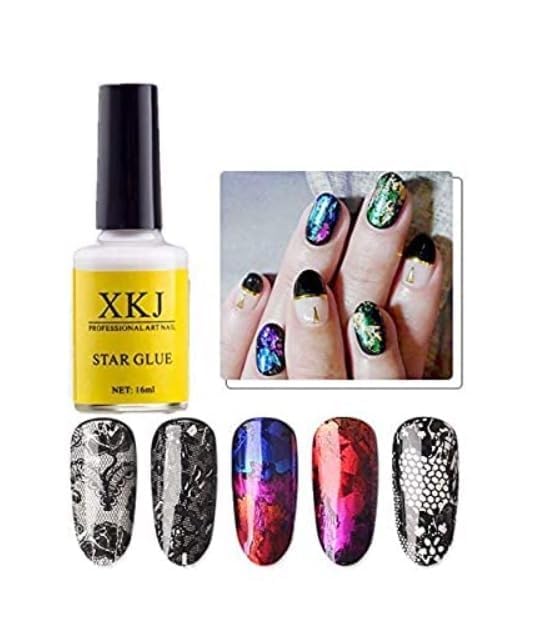 Star Glue Nail Art Glue, for Foil Sticker Nail Transfer Tips Decorations Adhesive 