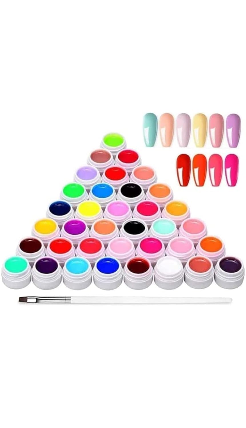 BOLT BEE UV/LED GEL POLISH POT SET OF 36 COLOUR GELPOT