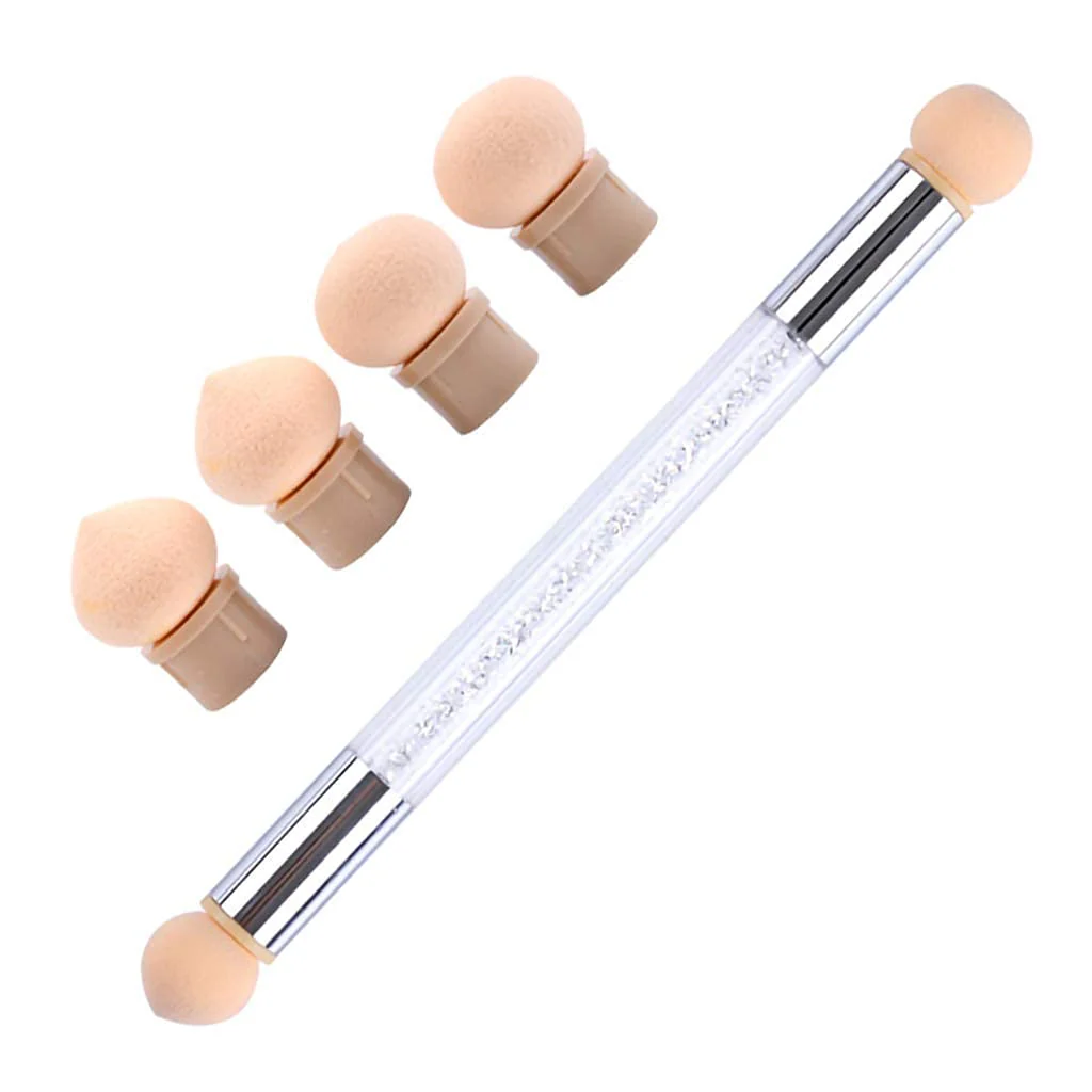 Nail Art Sponge Pen with 5 Refill Heads 