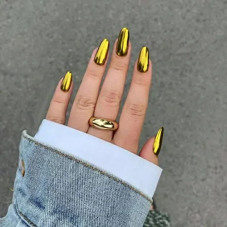 Gold Chrome Mirror Nail Powder
