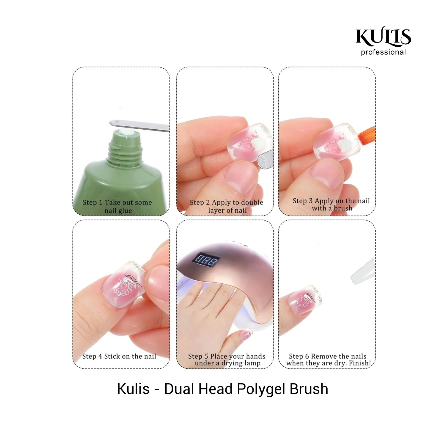 Dual Head Polygel Brush