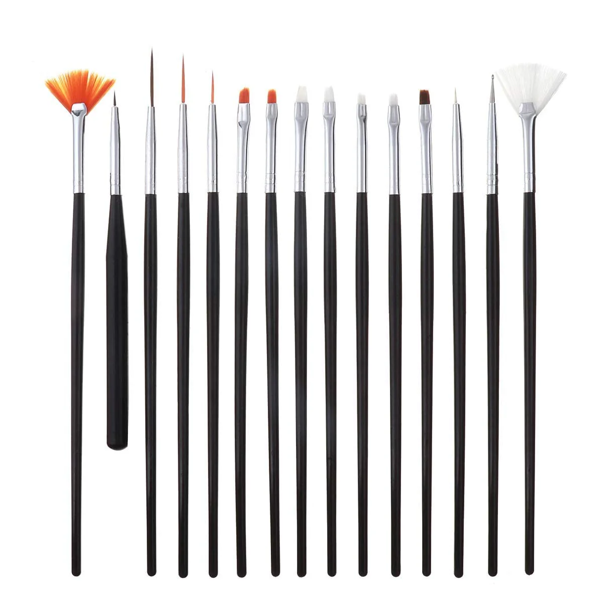 15-Piece Nail Art Brush Set 