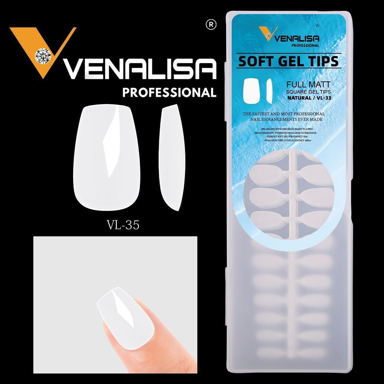 Venalisa Soft Gel Tips VL-35