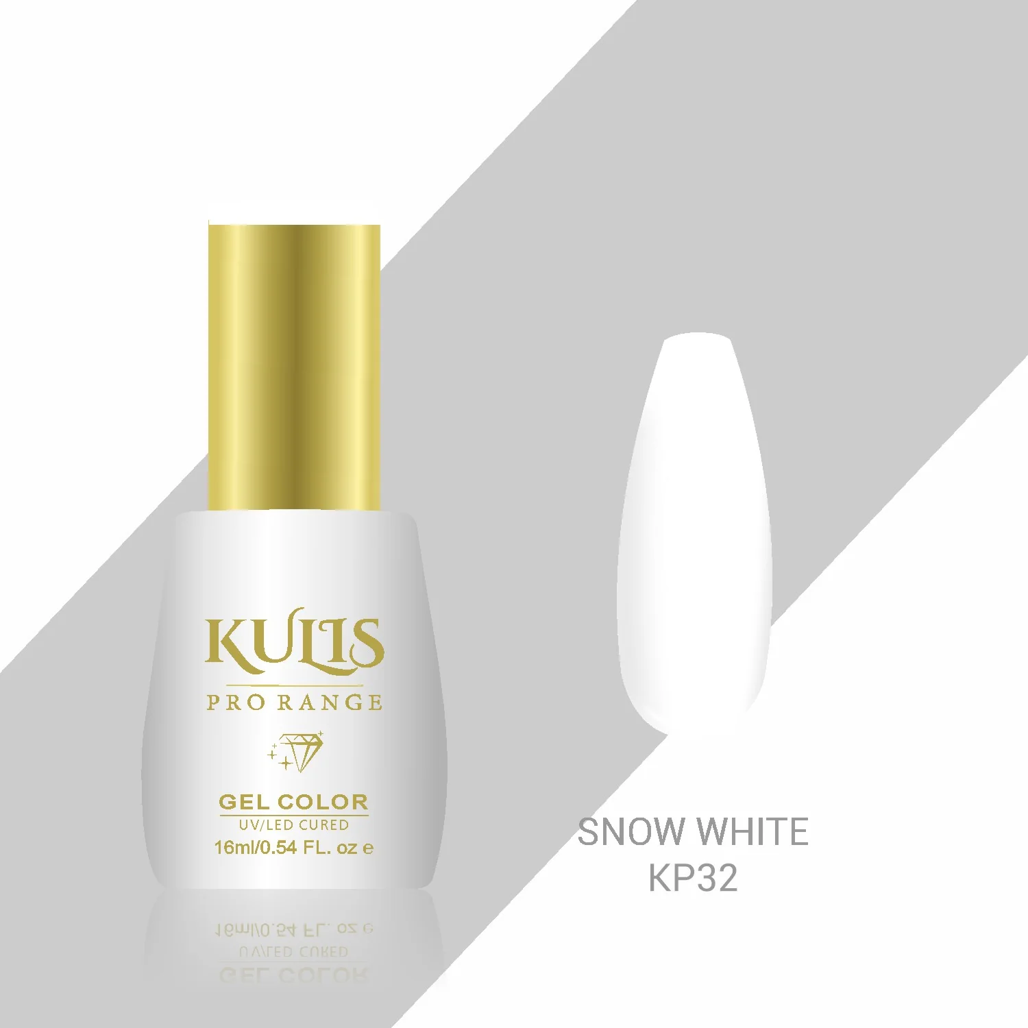 Kulis Pro Range Gel Polish KP32 - Snow White