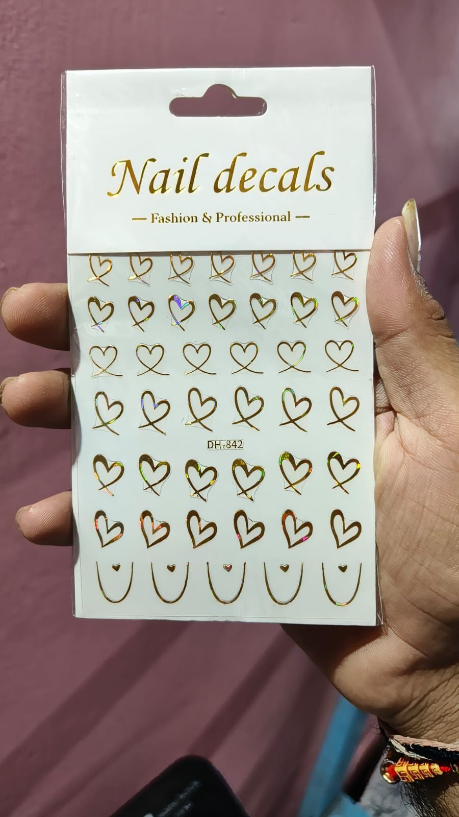 Heart-shaped Nail sticker