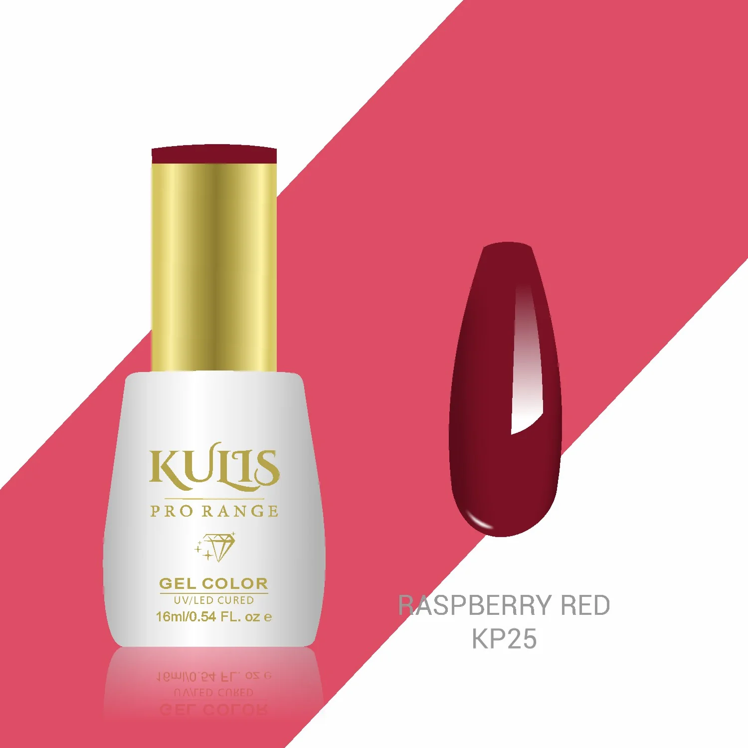 Kulis Pro Range Gel Polish KP25 - Raspberry Red 