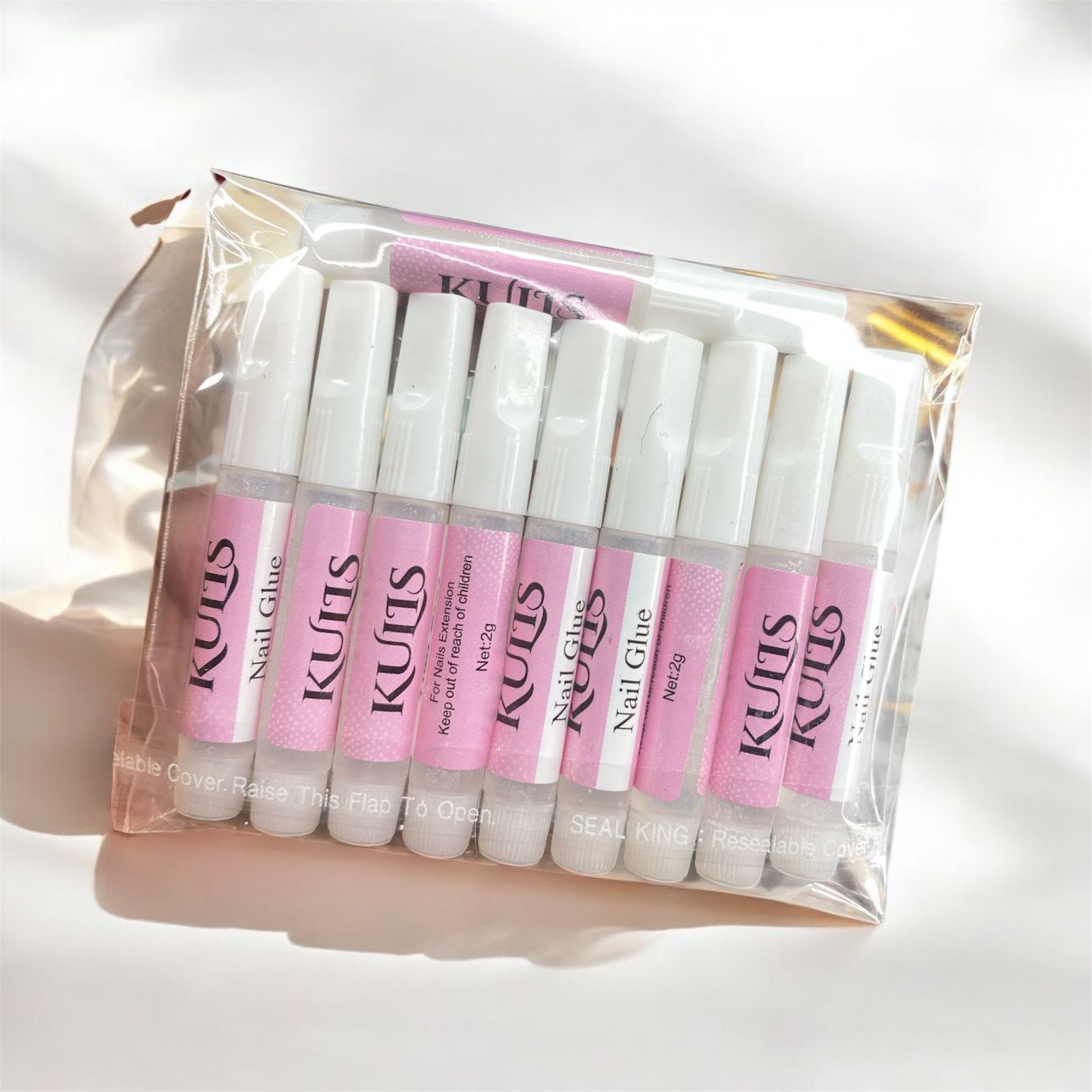 Kulis Pro 2gm nail glue packet - 10pcs