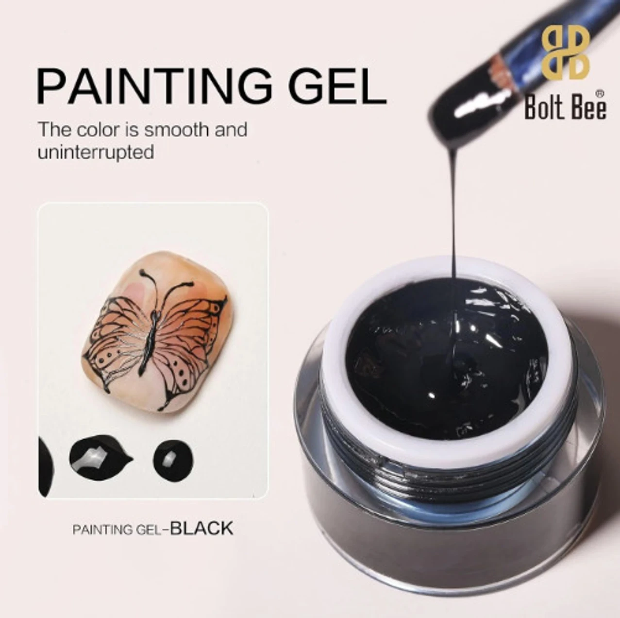 BOLT BEE Painting Gel Black