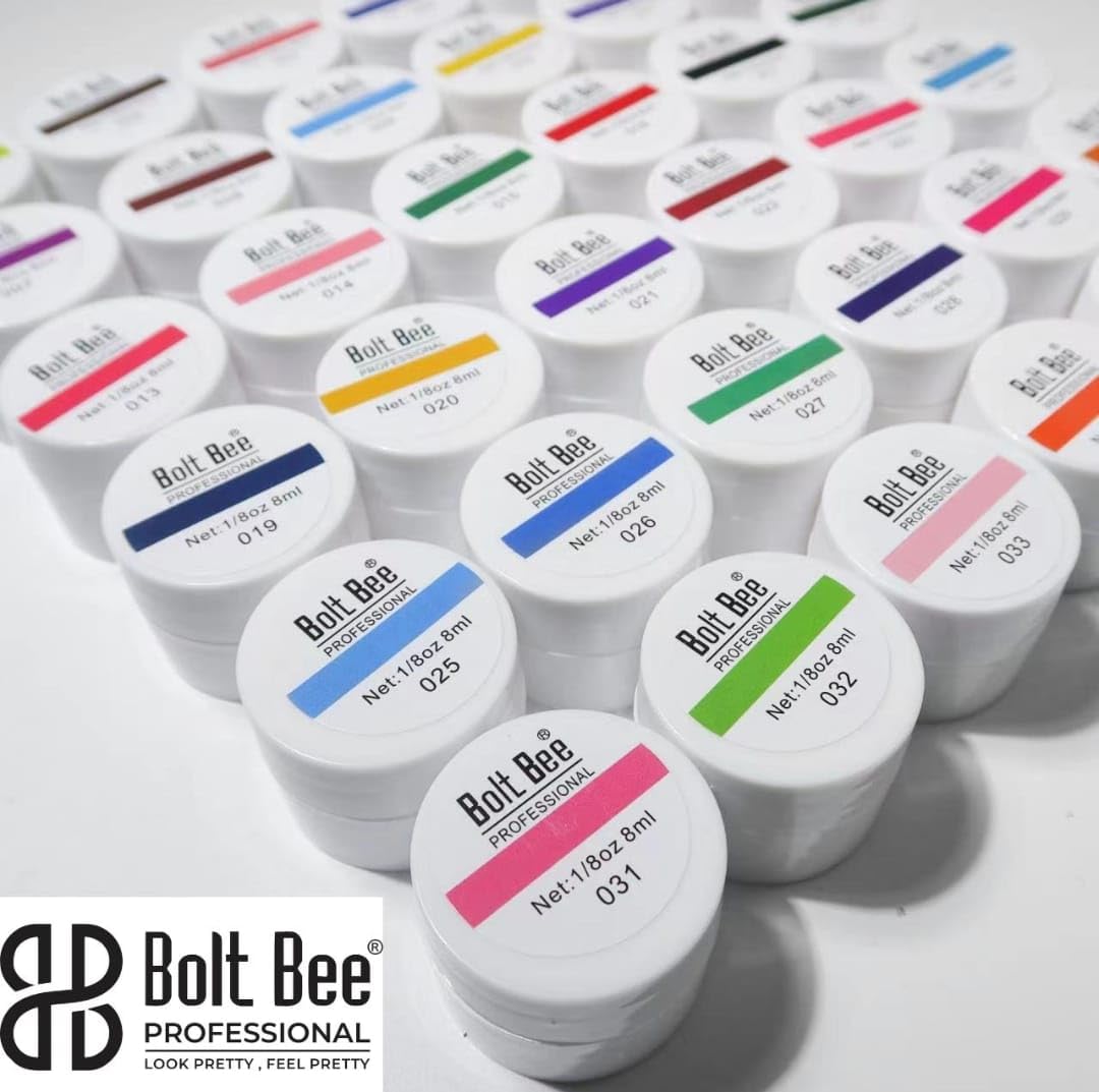 BOLT BEE UV/LED GEL POLISH POT SET OF 36 COLOUR GELPOT