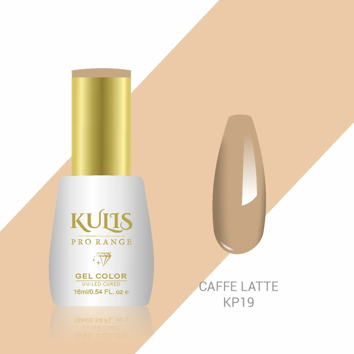 Kulis Pro Range Gel Polish KP19 - Caffe Latte 
