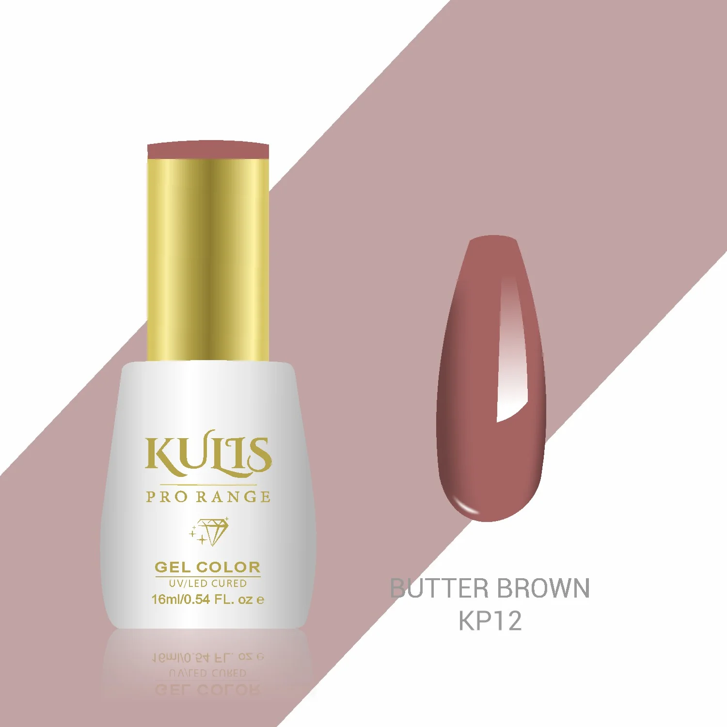 Kulis Pro Range Gel Polish KP12 - Butter Brown
