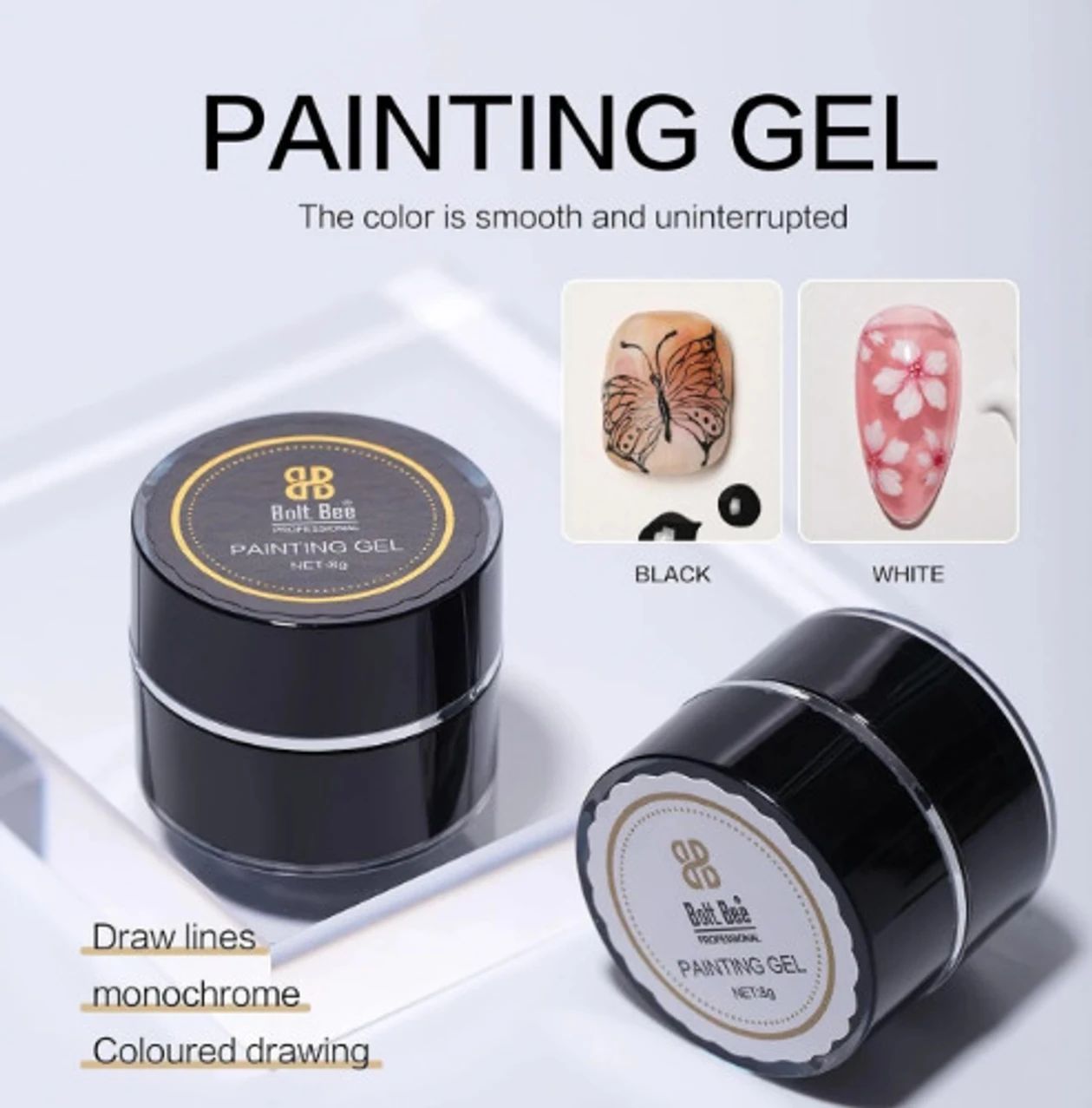 BOLT BEE Painting Gel Black