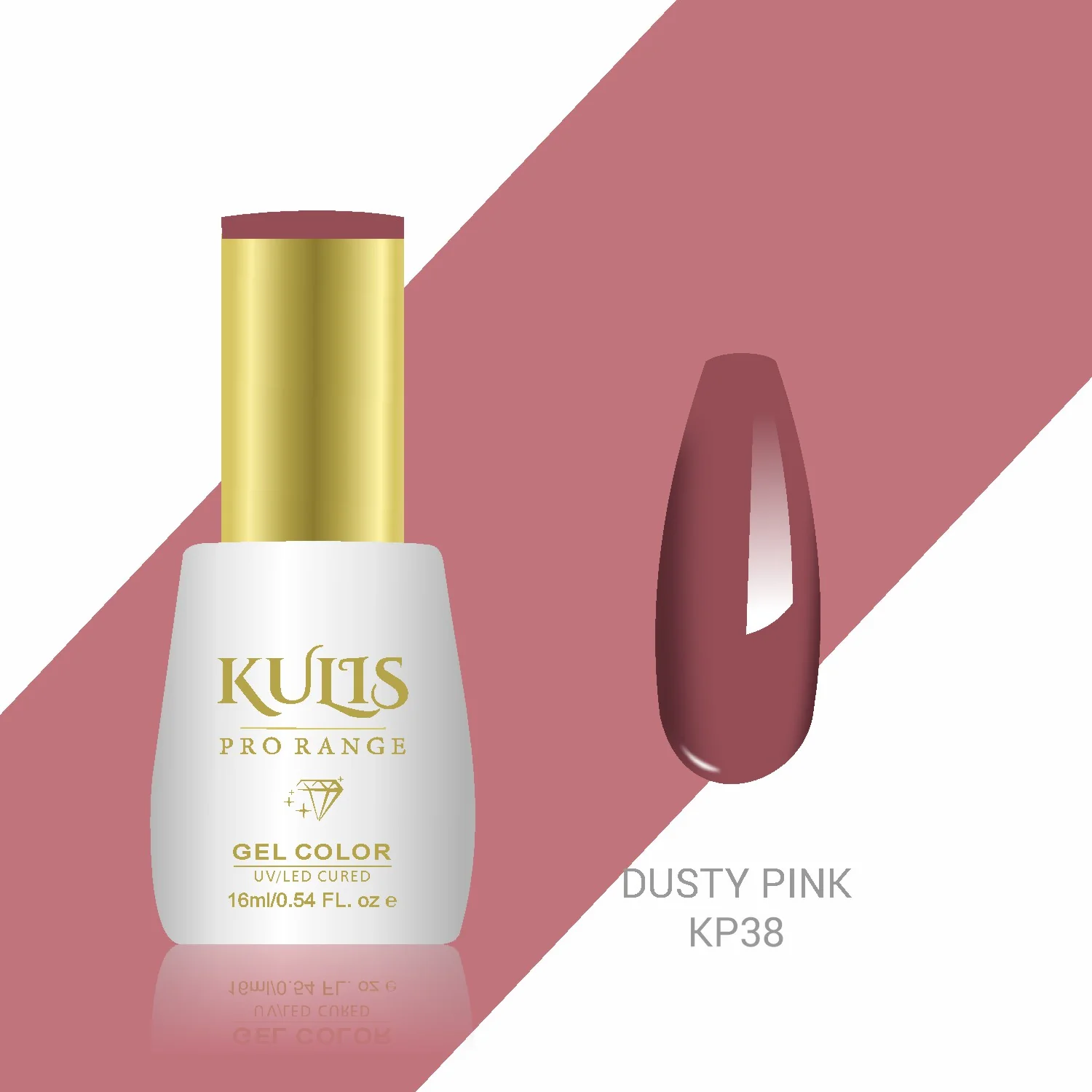 Kulis Pro Range Gel Polish KP38 - Dusty Pink