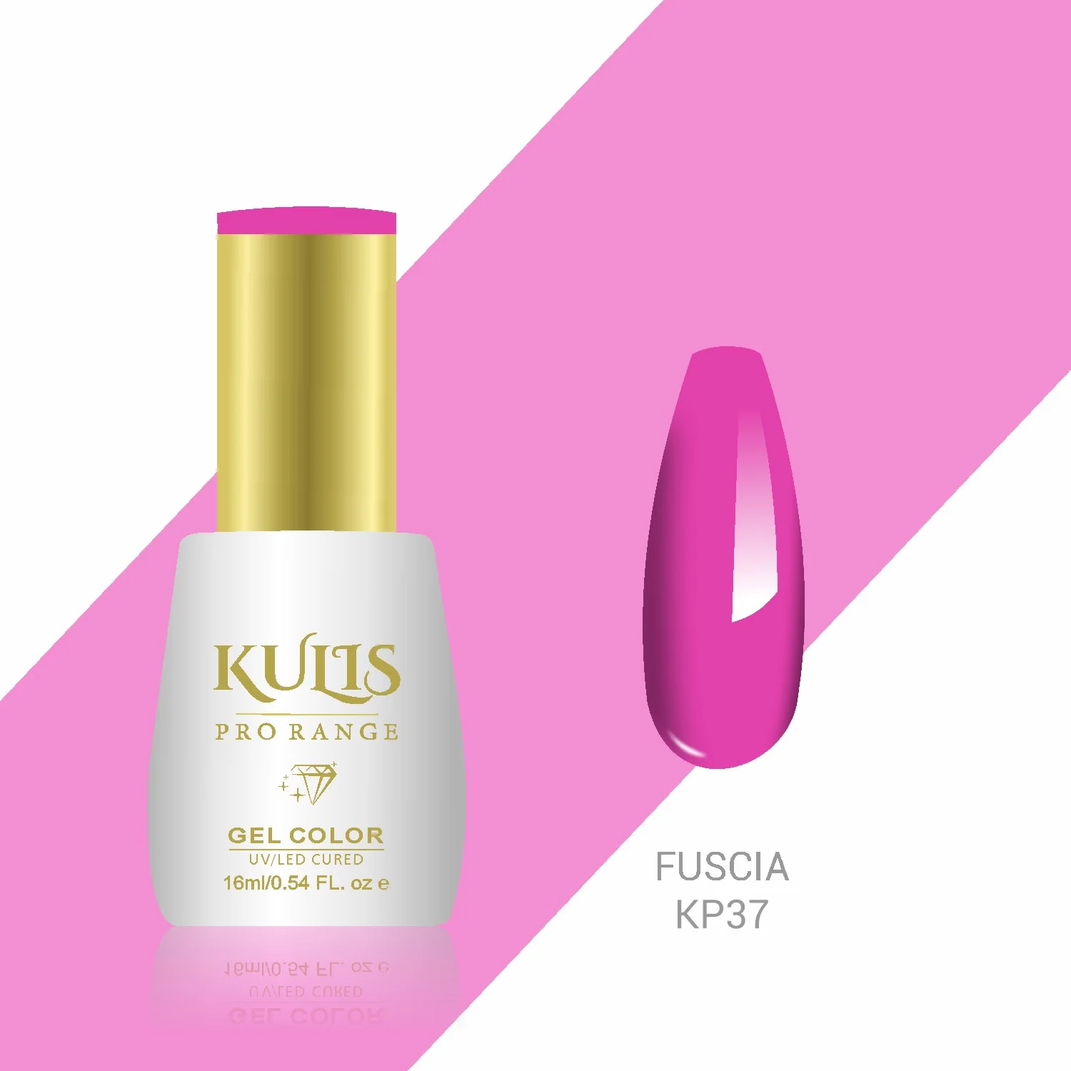 Kulis Pro Range Gel Polish KP37 - Fuchsia 