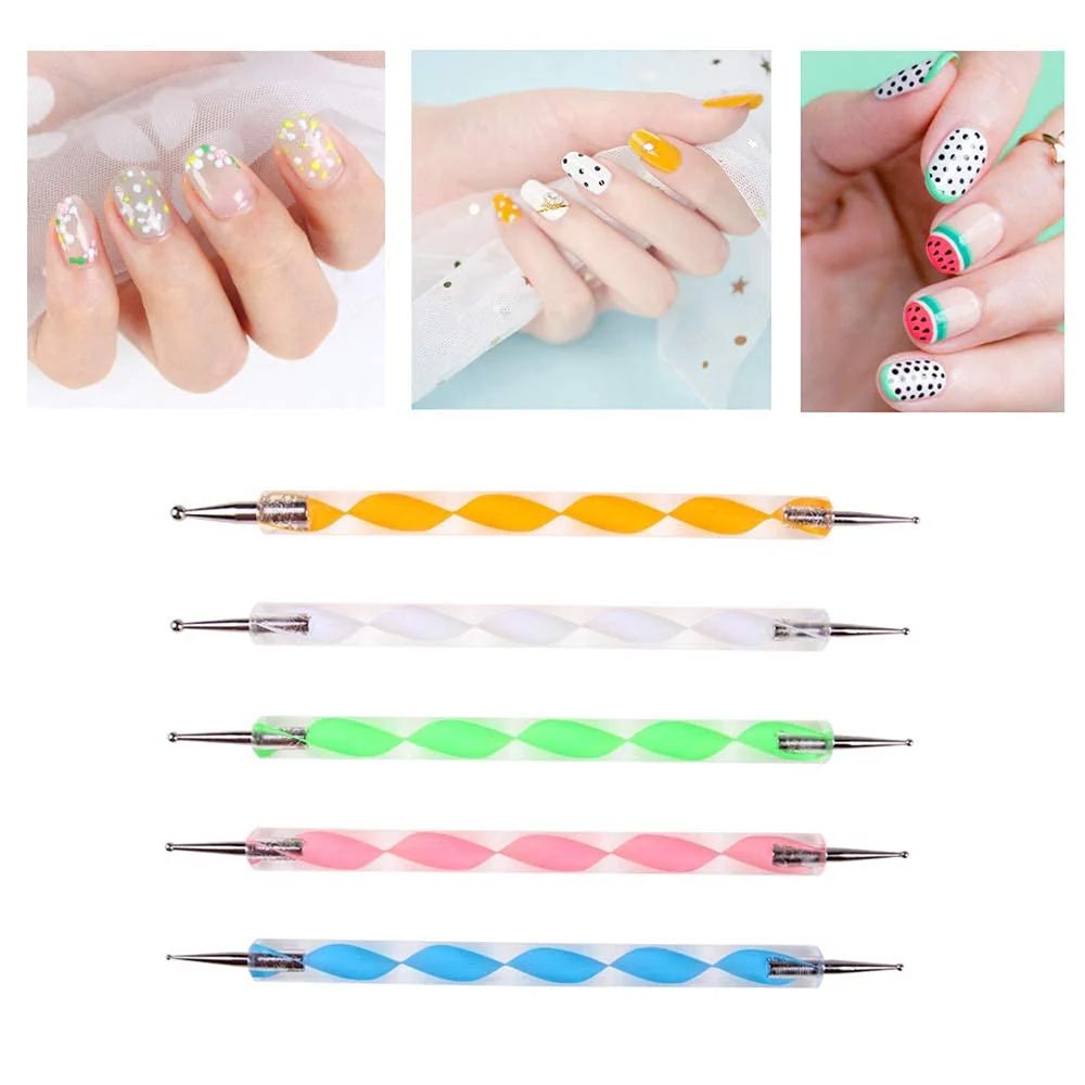 5PCS Nail Art Dotting Pen Set