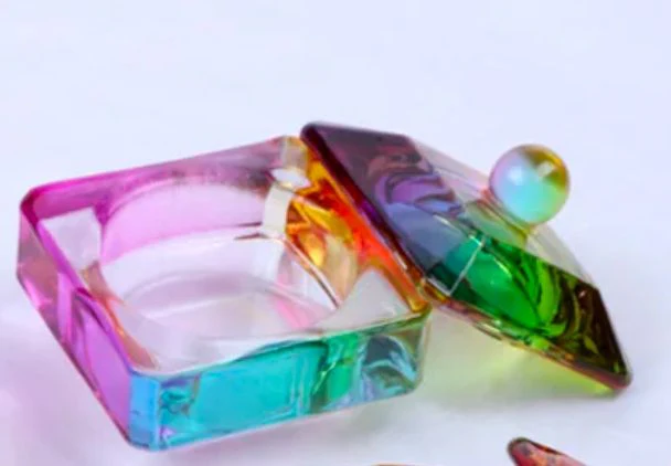 Dappen Dish with Lid - Colorful