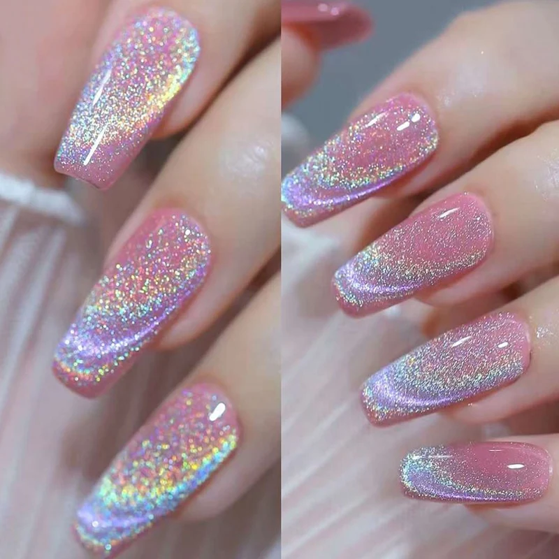 VINIMAY Rainbow/Holographic cat eye gel polish 15ml 
