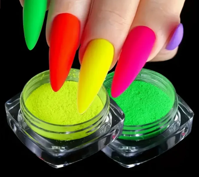 Neon Nail Powder Set