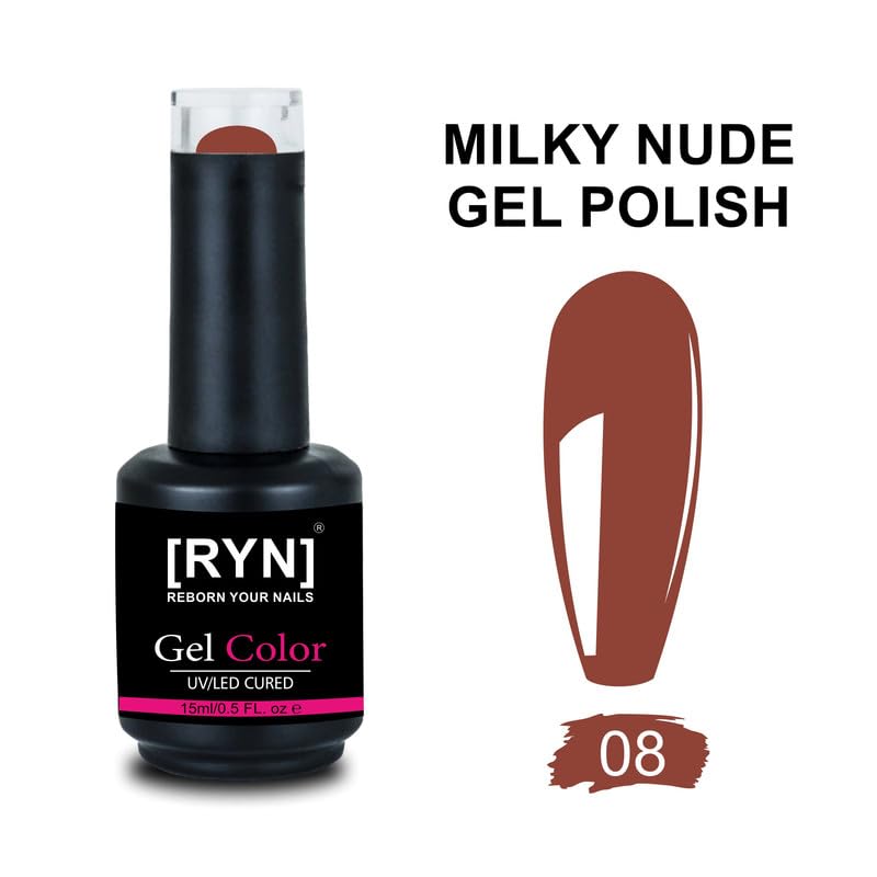 Kulis UV/LED Milky Nude Gel Nail Polish 15ml | Milky Base Color 15ml MB08
