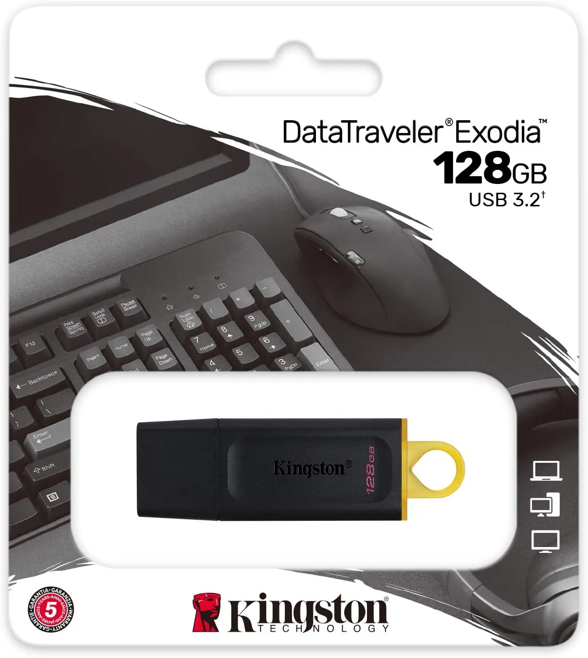 USB KINGSTON 128GB DATA TRAVELER EXODIA USB 3.2