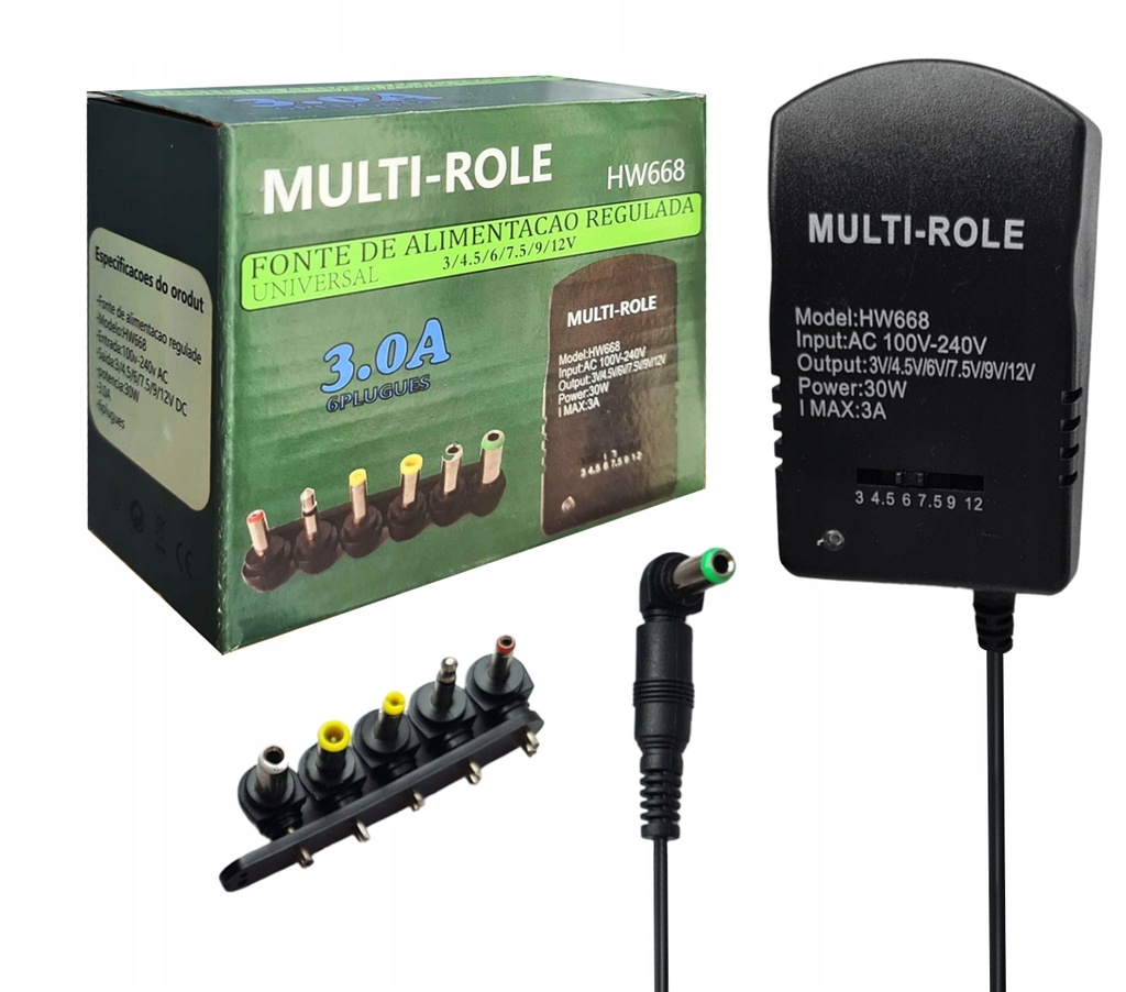 Adapter 3-12V 30W Multifunctional or Adjustable 6 Interfaces